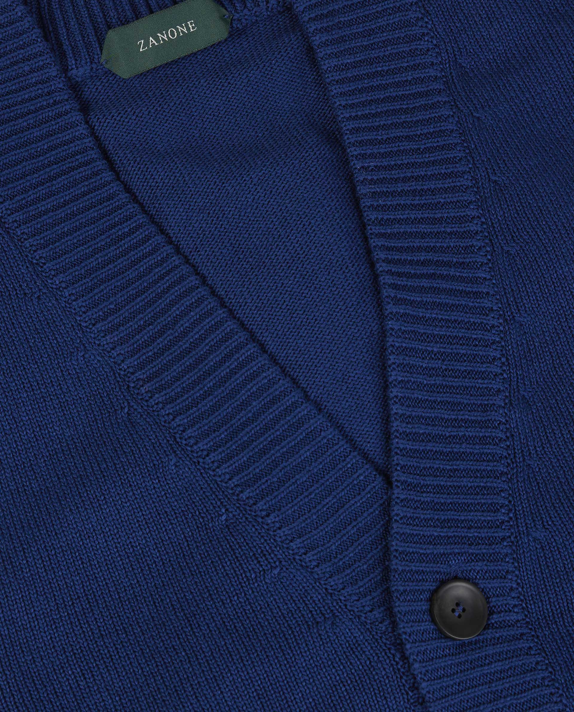 Katoenen Cardigan - Blauw