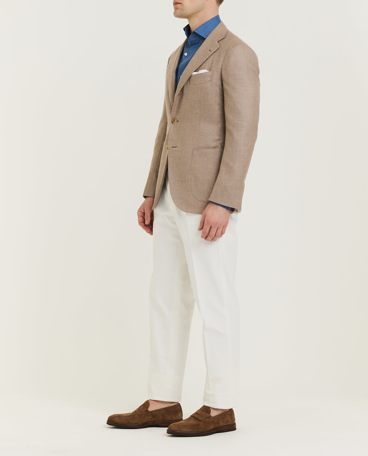 Cashmere zijde Jasje - Bruin