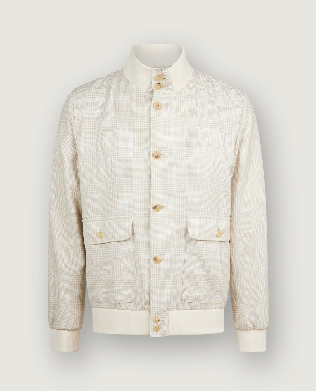 Glencheck Bomber - Ecru