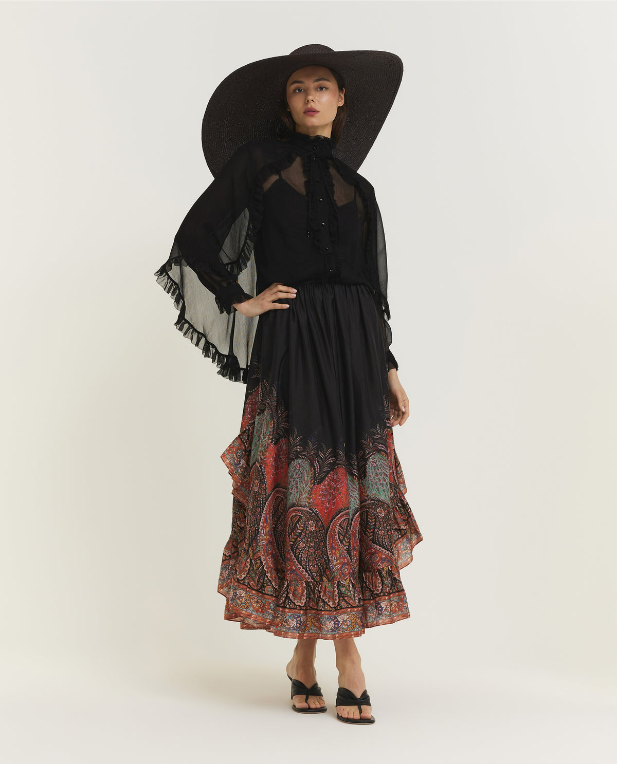 Illuminate Cape Shirt - Zwart