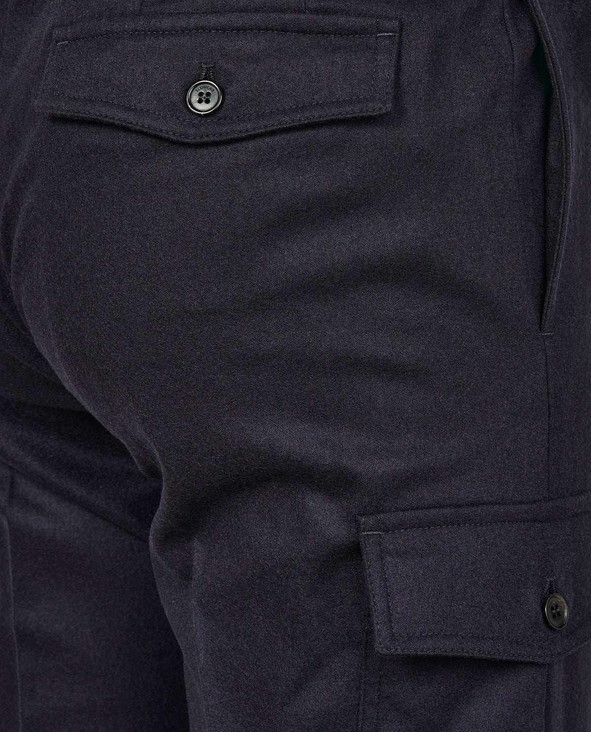 Flanellen Cargobroek - Donkerblauw