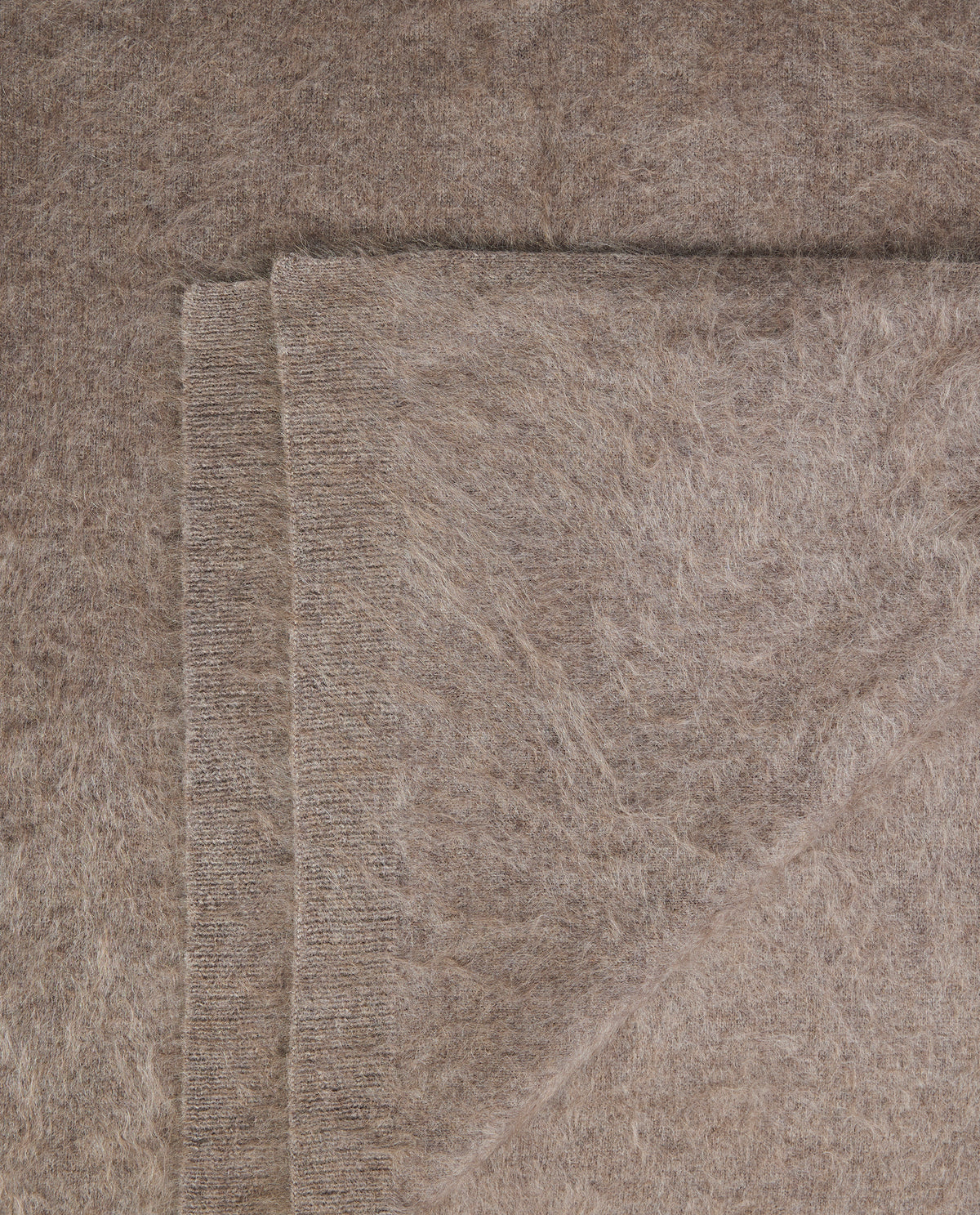 Brushed Cashmere Shawl - Lichtbruin