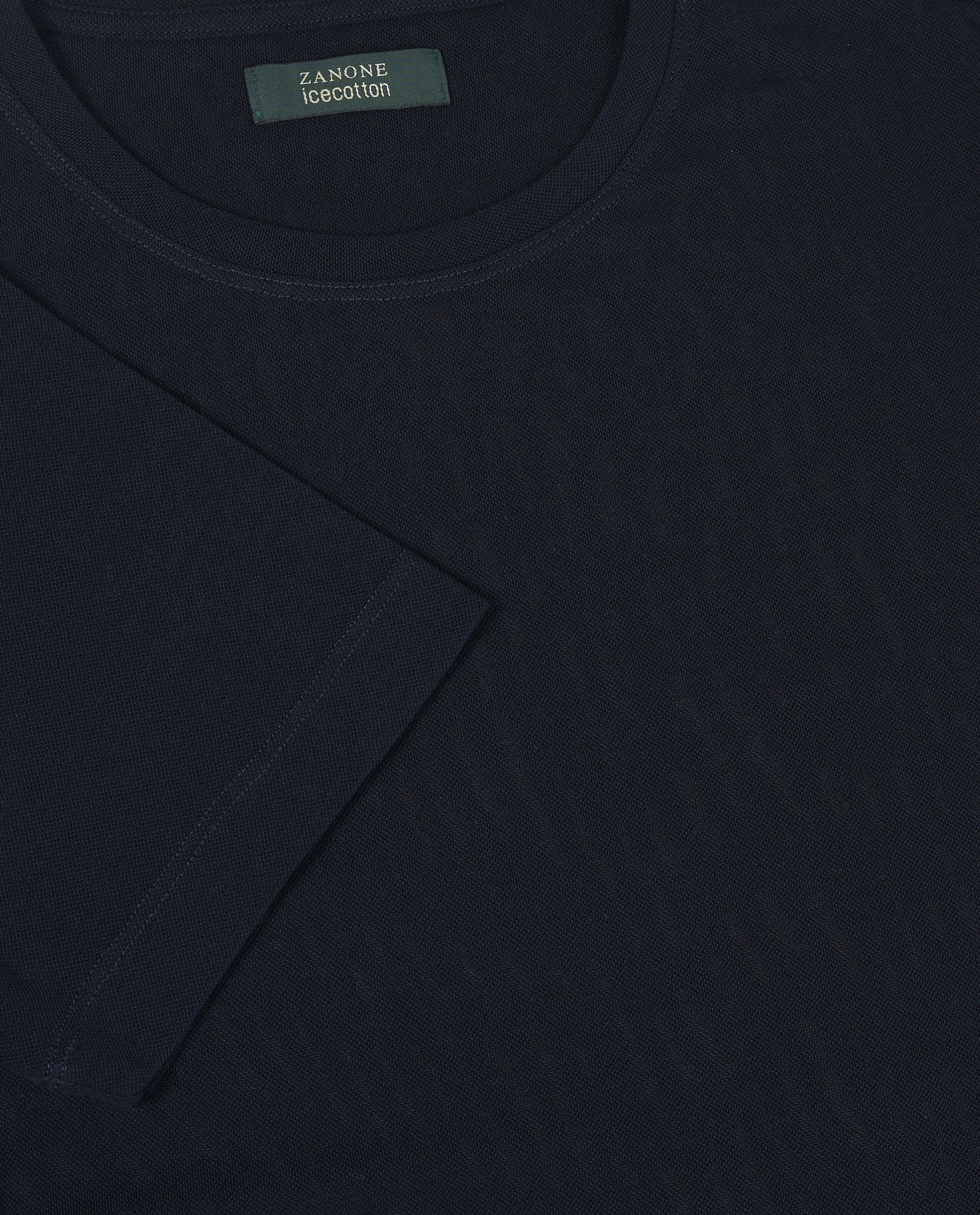 Ice Cotton Pique T-Shirt - Donkerblauw