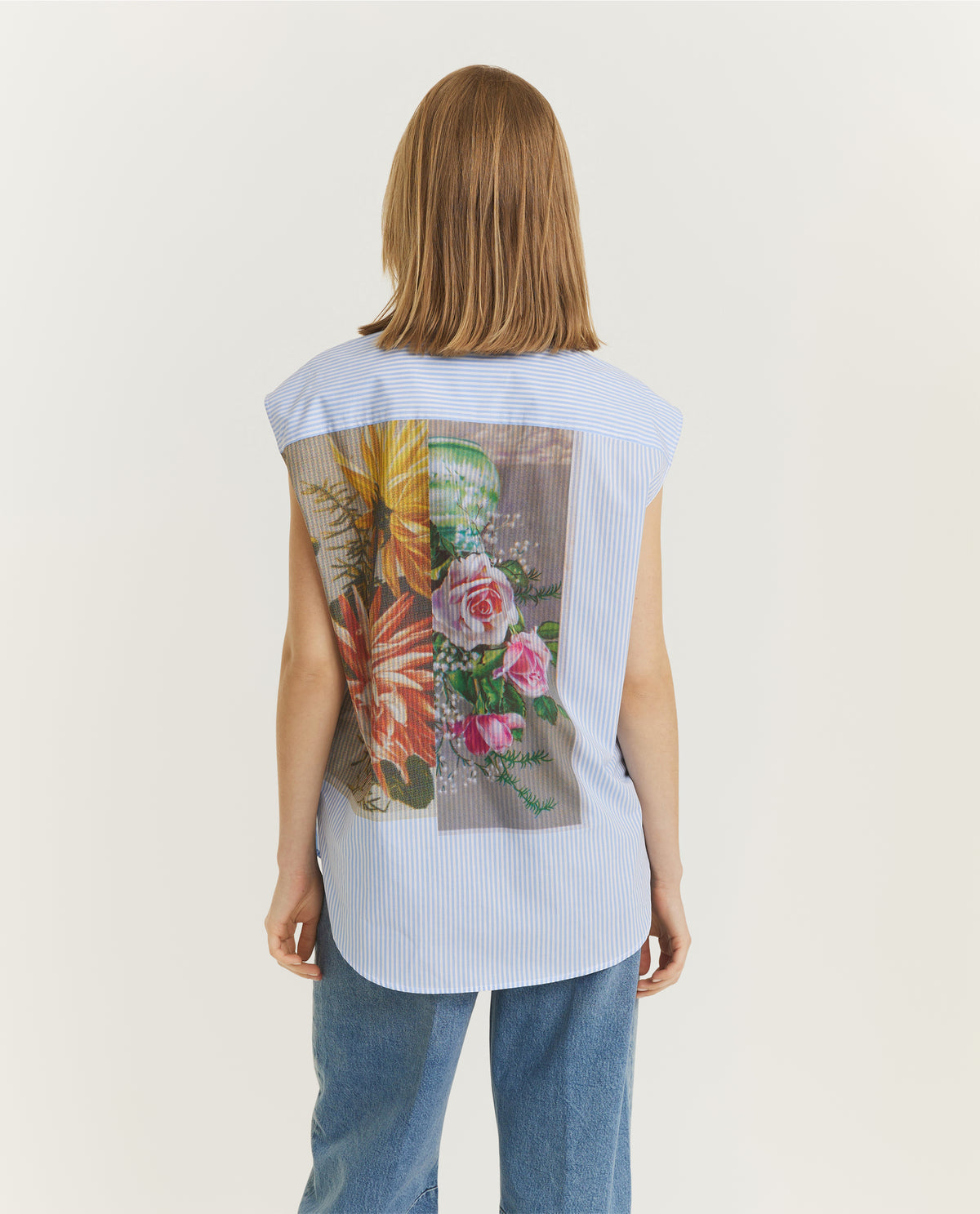 Postcard Collage Blouse