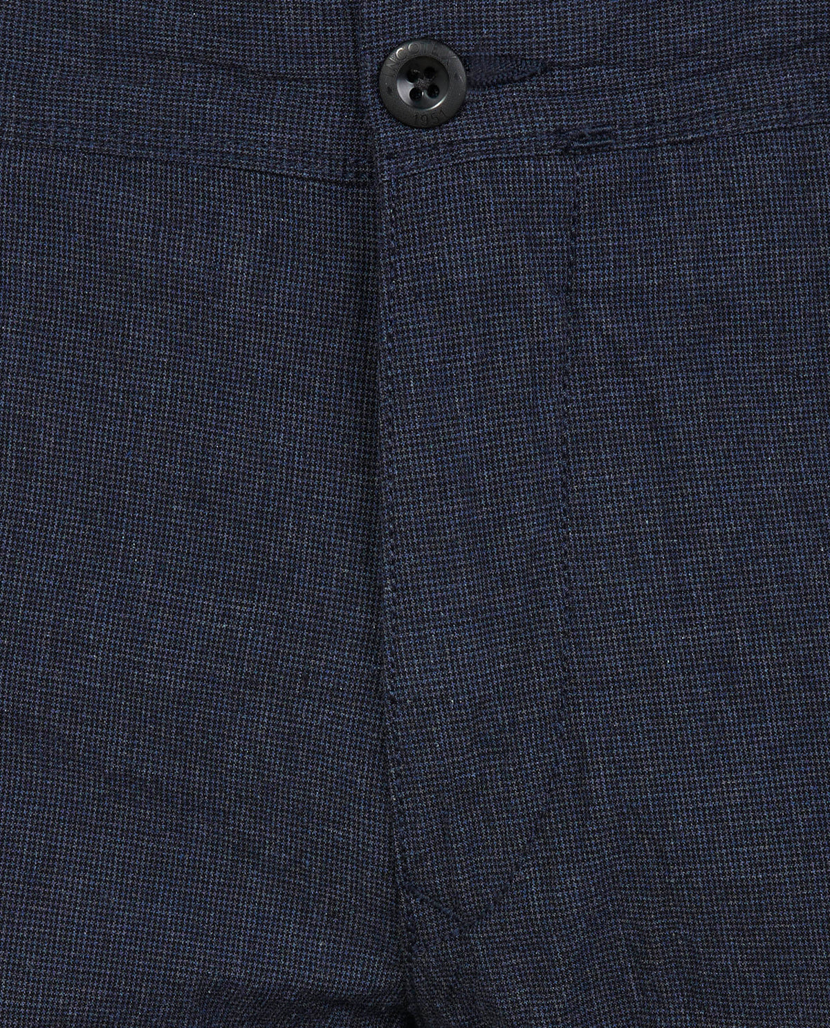 Mini Patroon Katoenen Broek - Donkerblauw