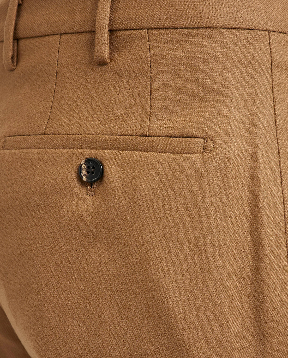 Geplooide Wol Cashmere Pantalon - Lichtbruin