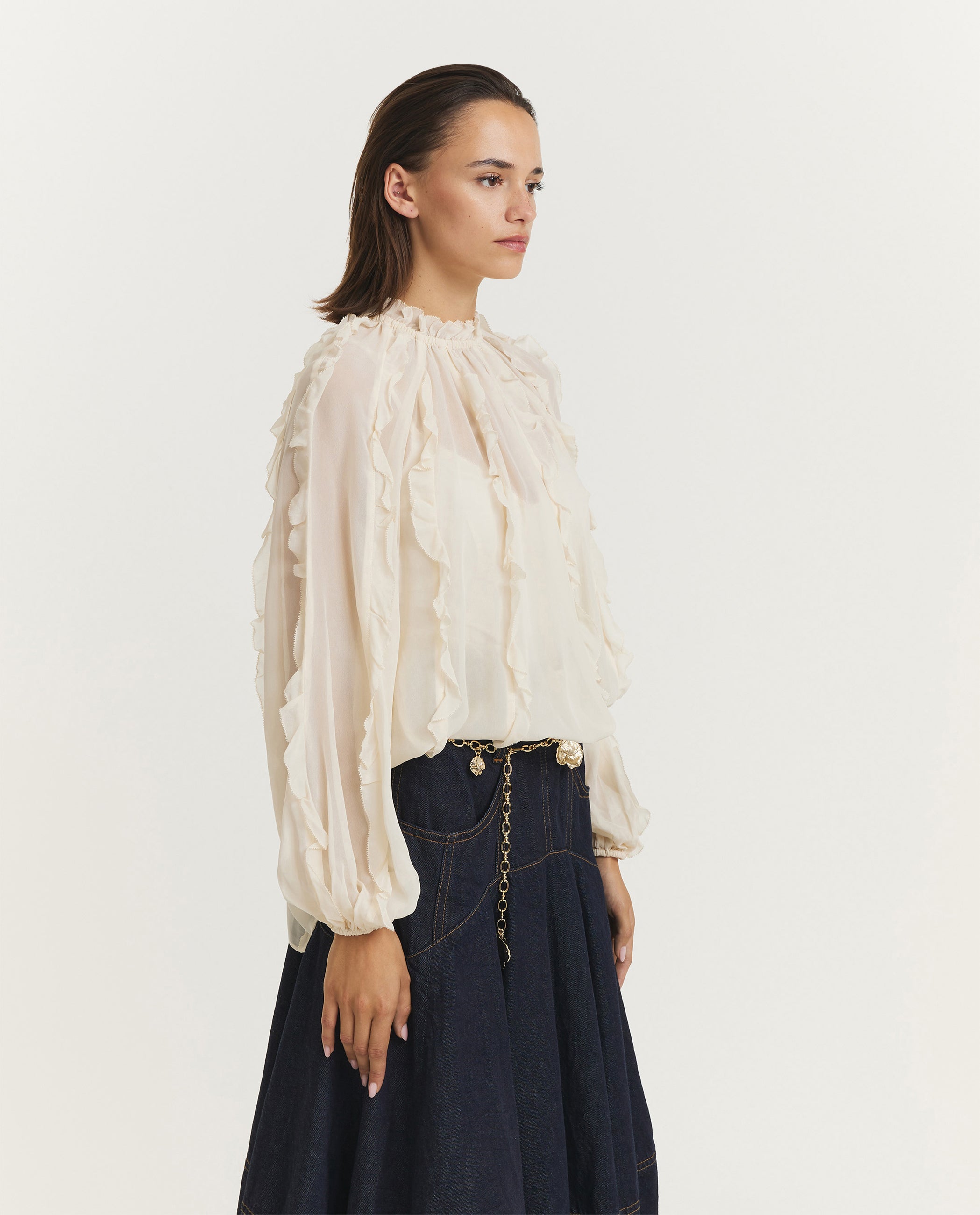 Frill Billow Blouse