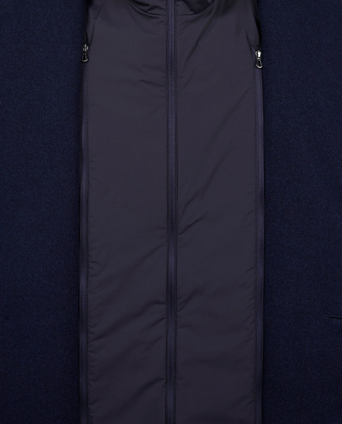 Wollen Hoodie Blazer - Donkerblauw