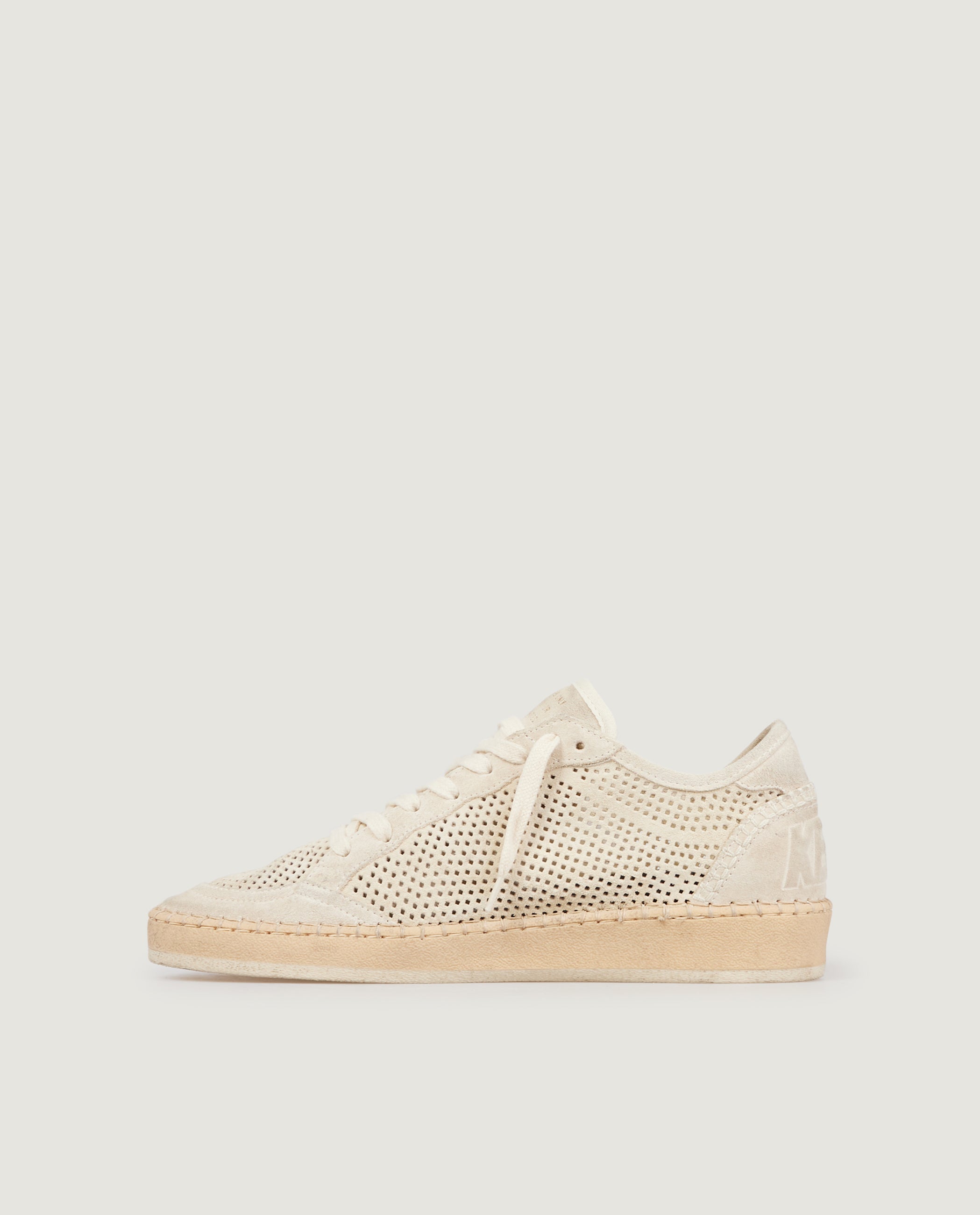 Geperforeerde Ball Star Sneaker - Ecru