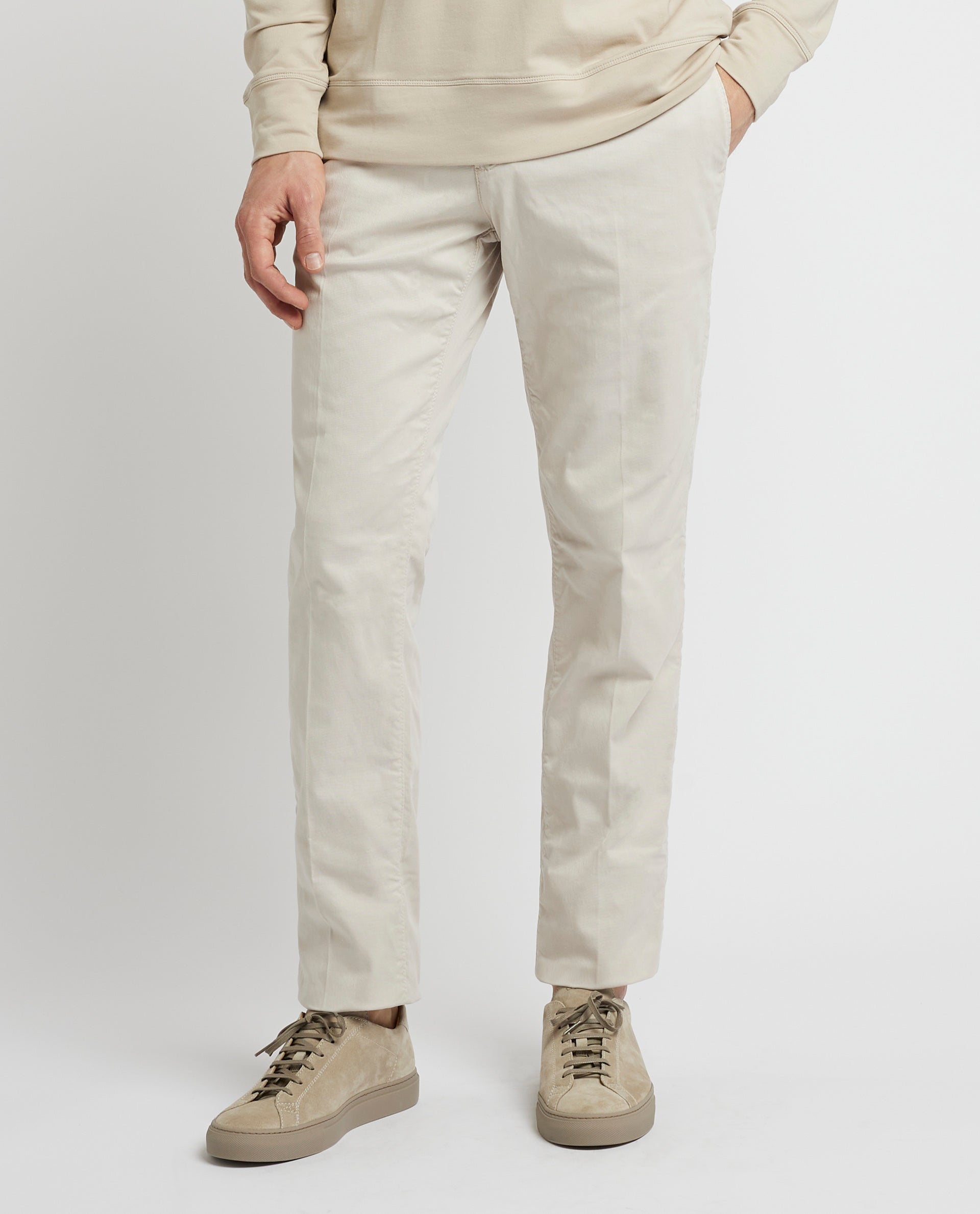 Piece Dyed Singapore Broek - Lichtbruin