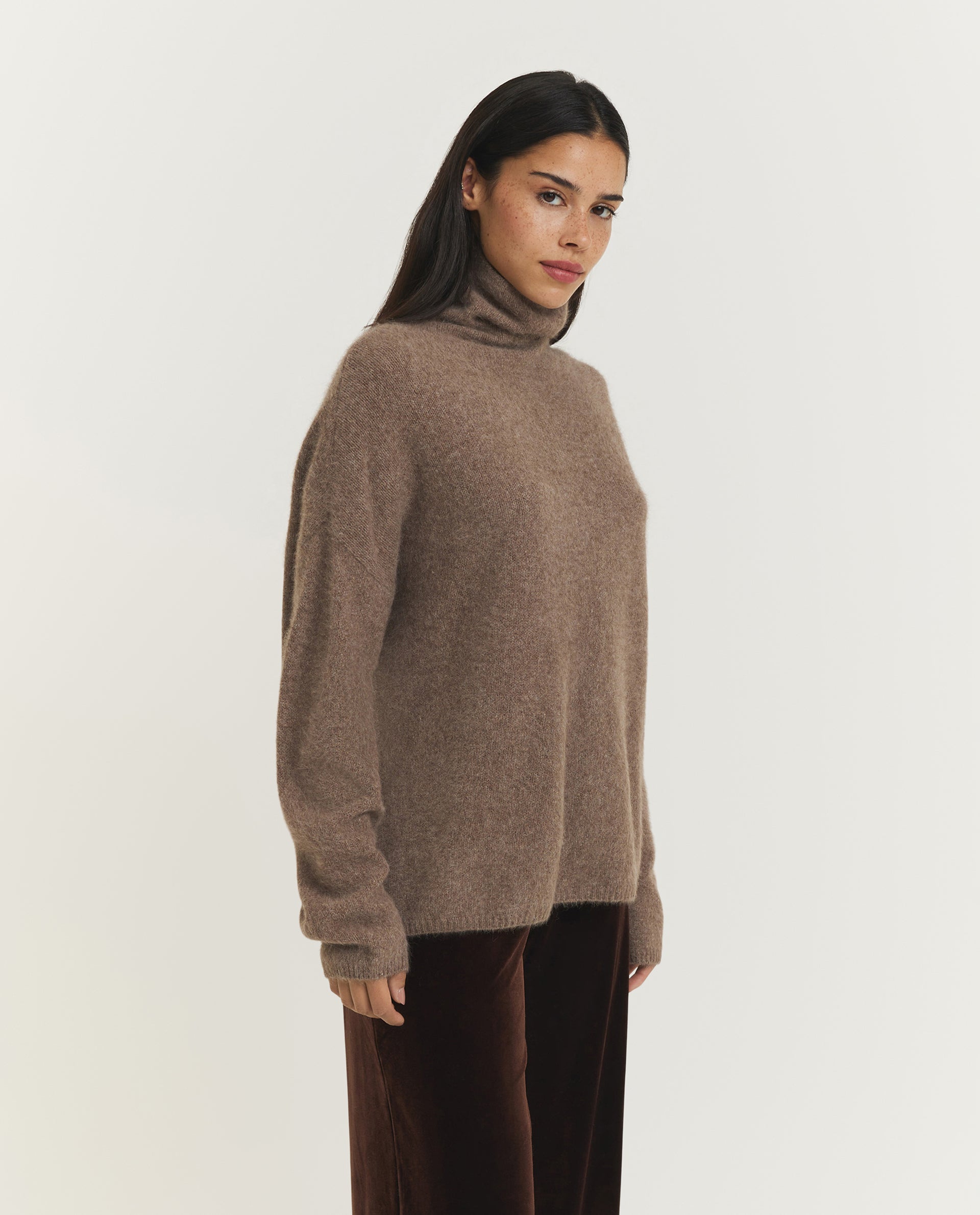 Wool Blend Turtleneck