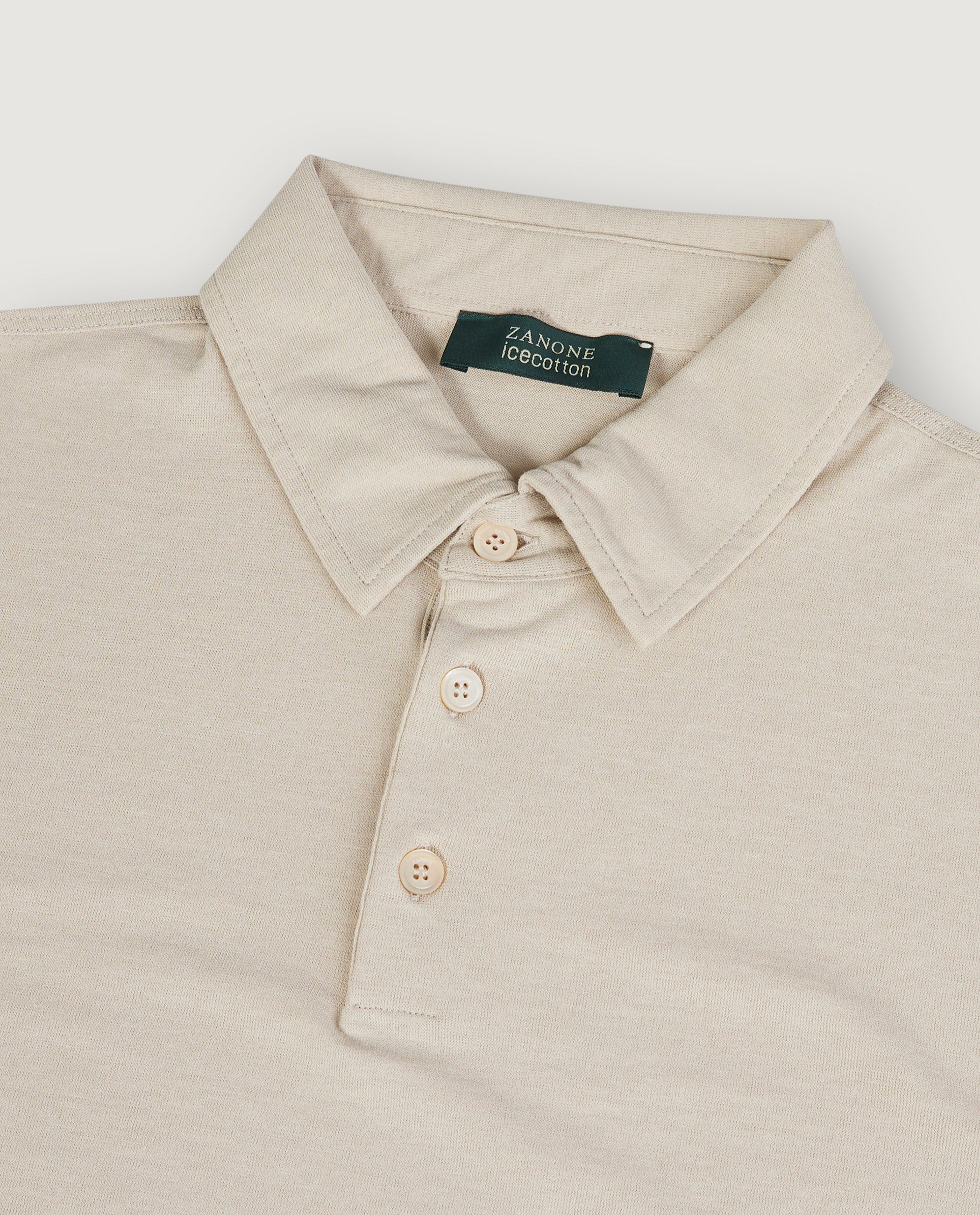 Ice Cotton Polo - Ecru