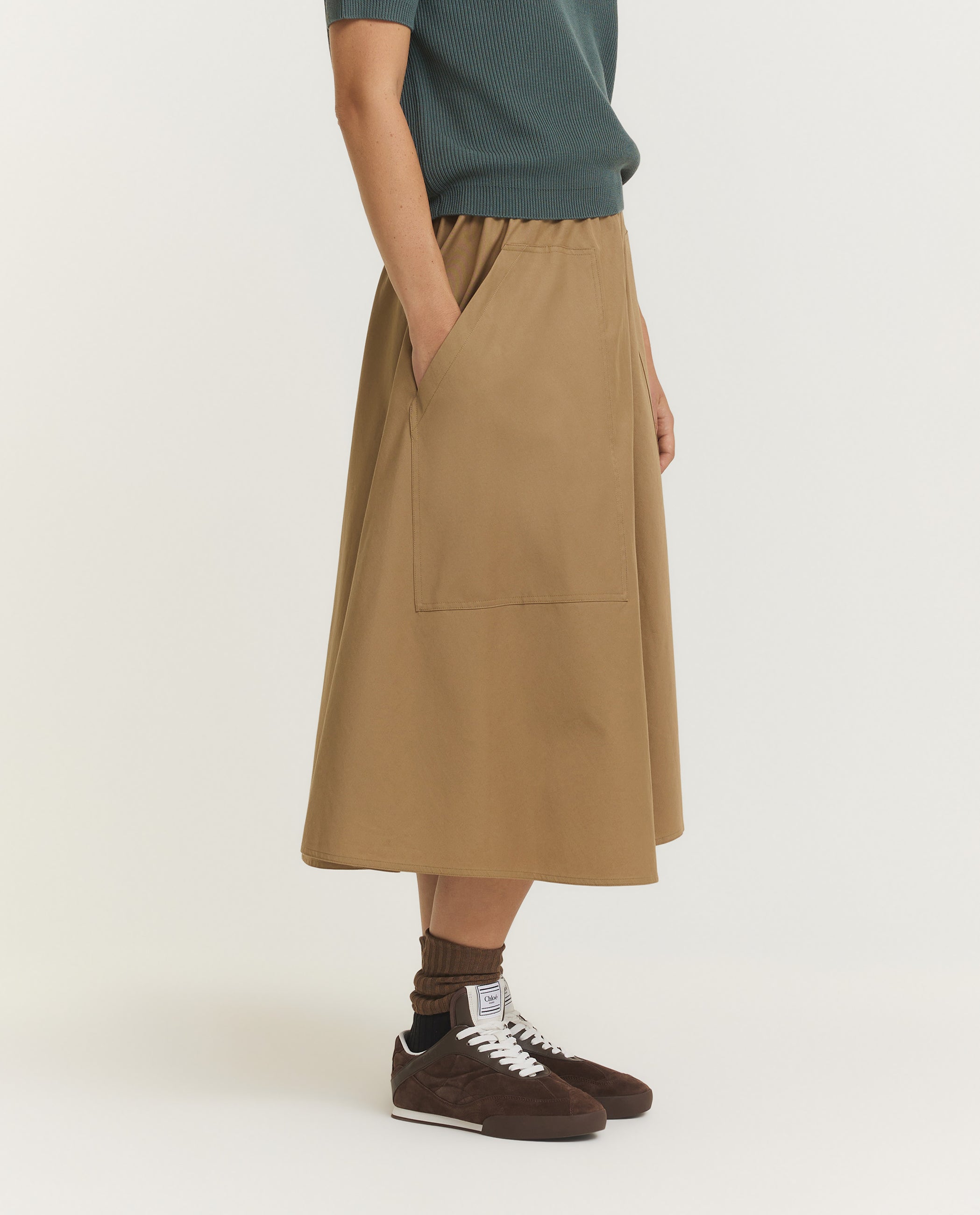 Katoenen Rok - Lichtbruin