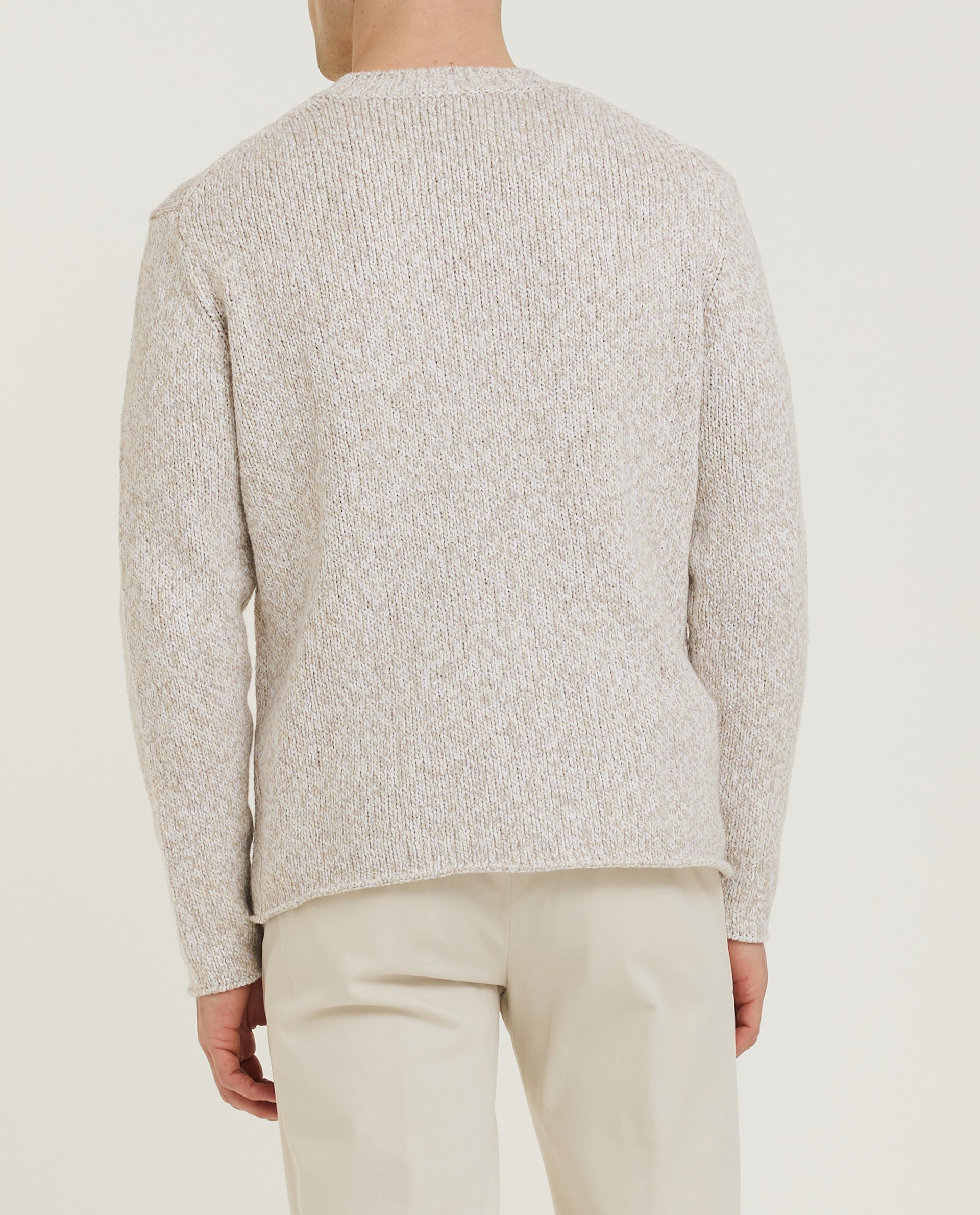 Grove Katoenen Trui - Ecru