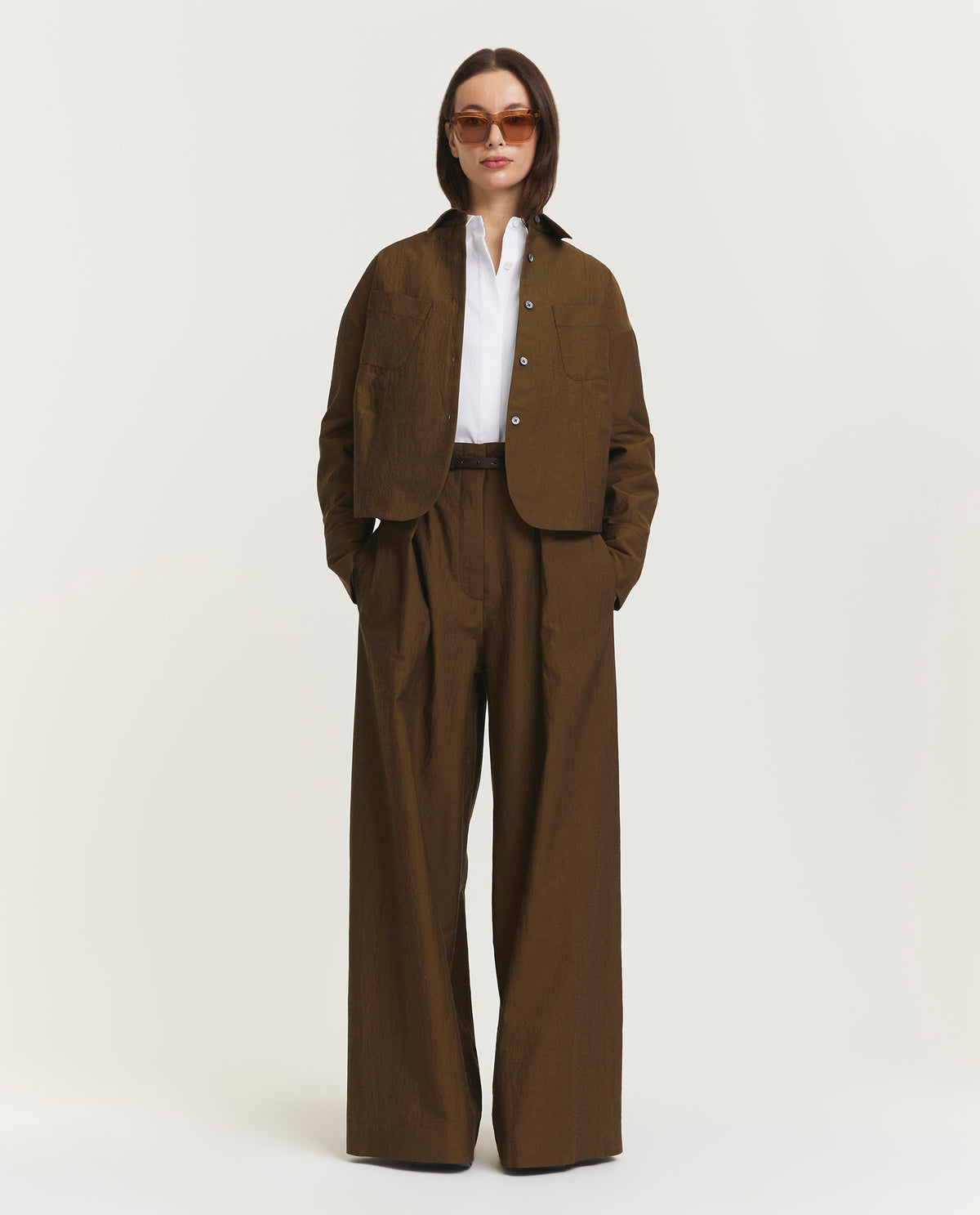 Oversized cotton shirt