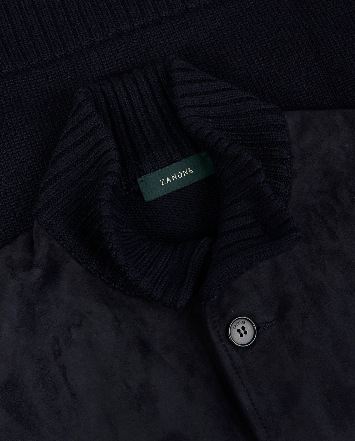 Semi Suede Jack - Donkerblauw