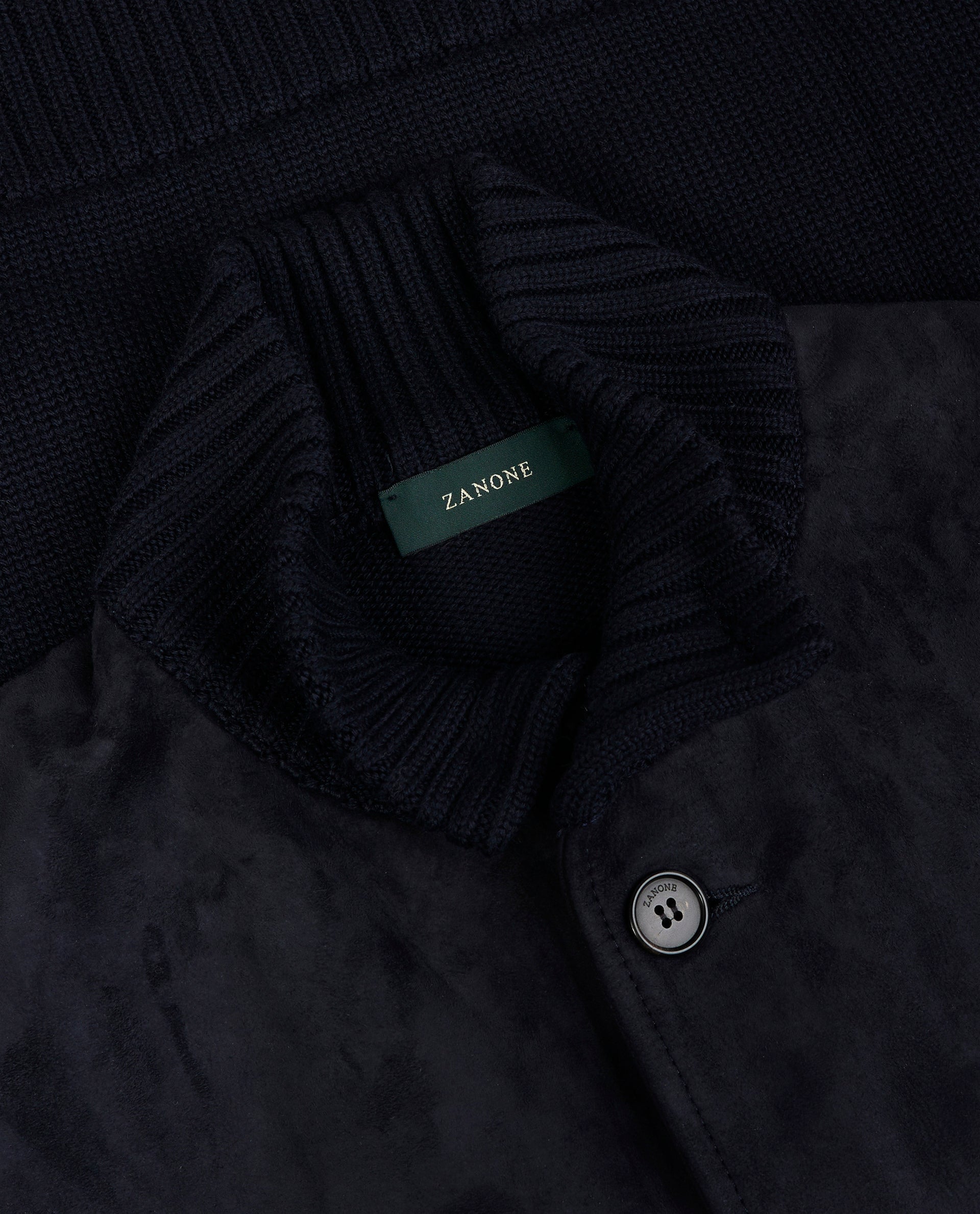 Semi Suede Jack - Donkerblauw