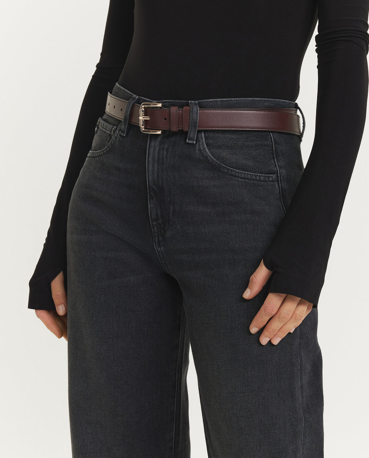 Lange Mouwen Col Body - Zwart