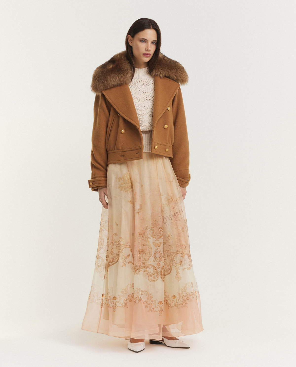 Hypnotic Organza Maxi Skirt