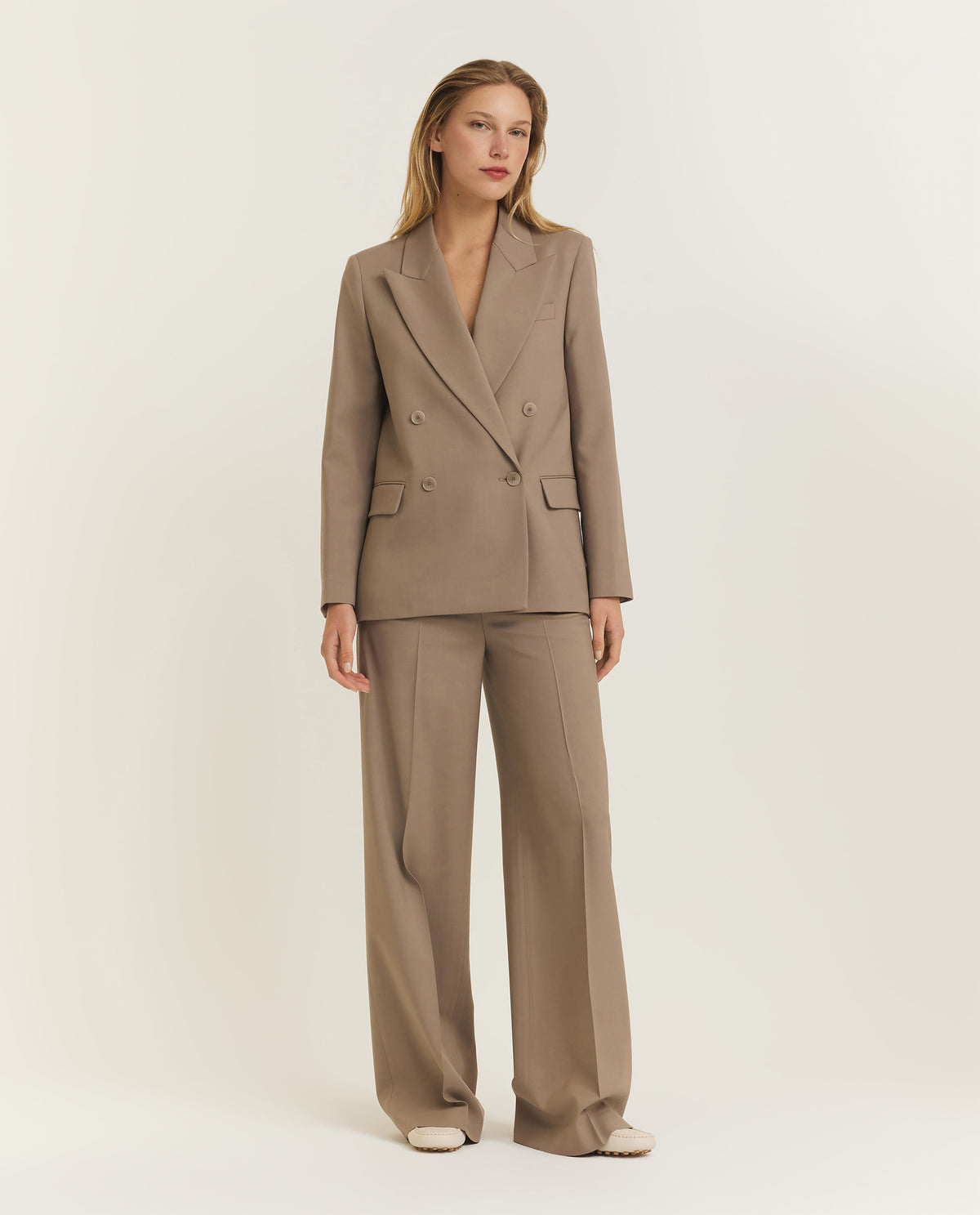 Wollen Alana broek - Lichtbruin