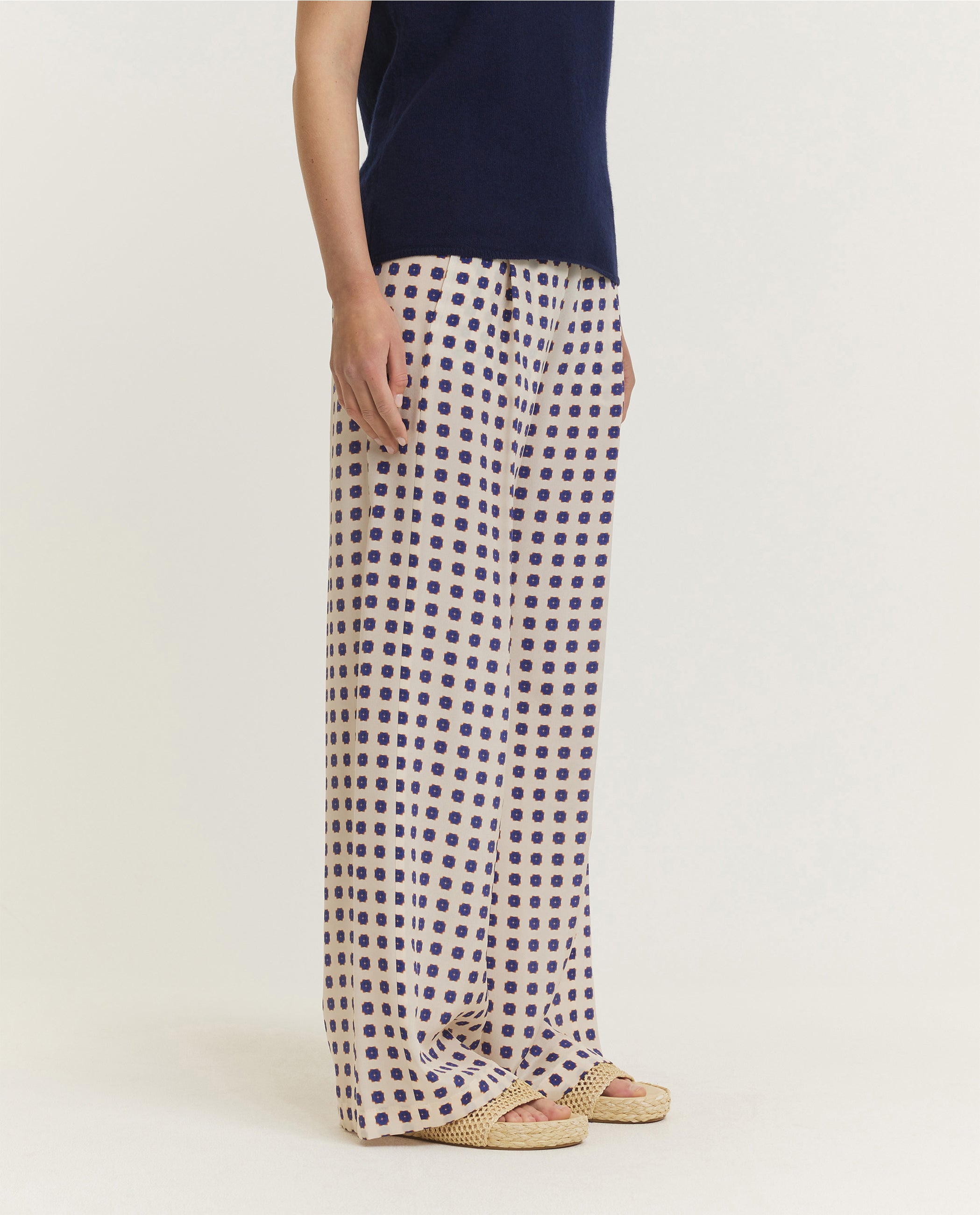 Silk Flower Trousers