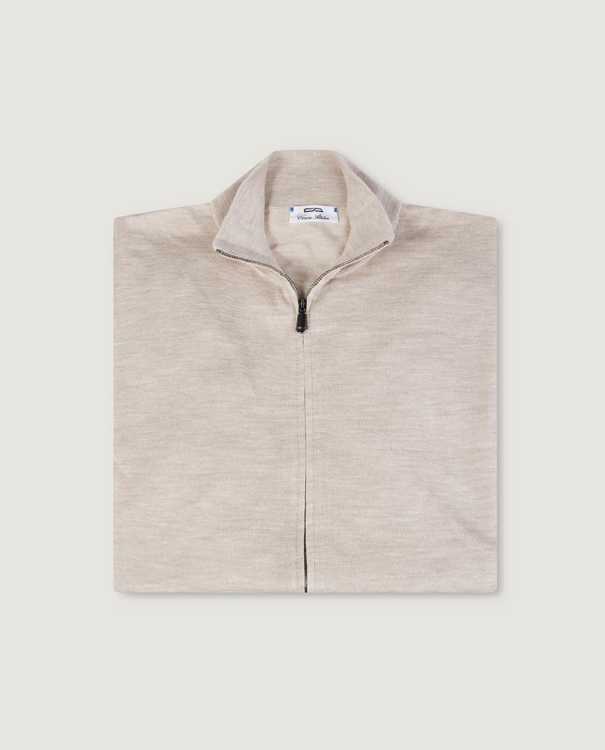 Zip Trui - Lichtbruin