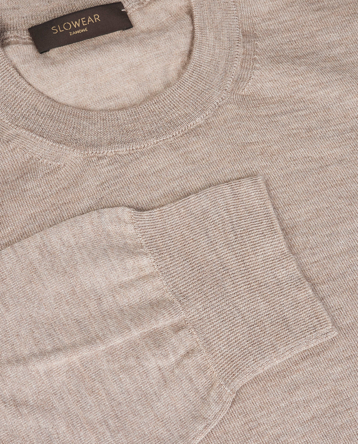 Cashmere Zijden Trui - Lichtbruin