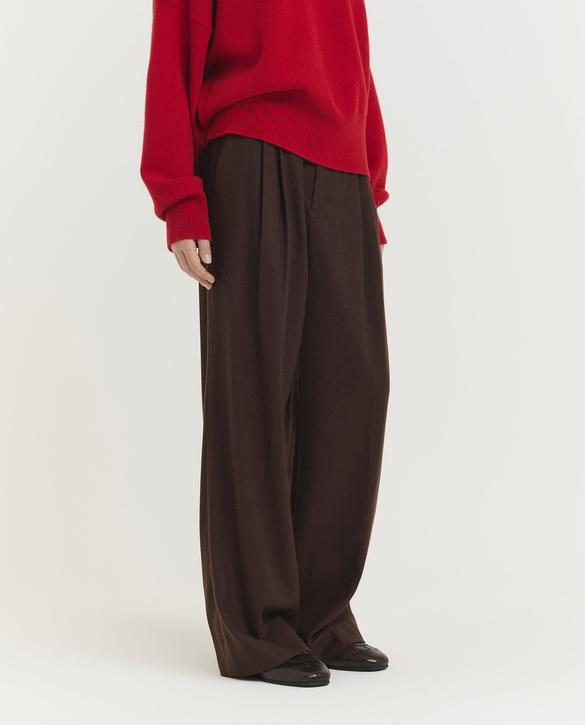 Wide Legged Pleated Pants