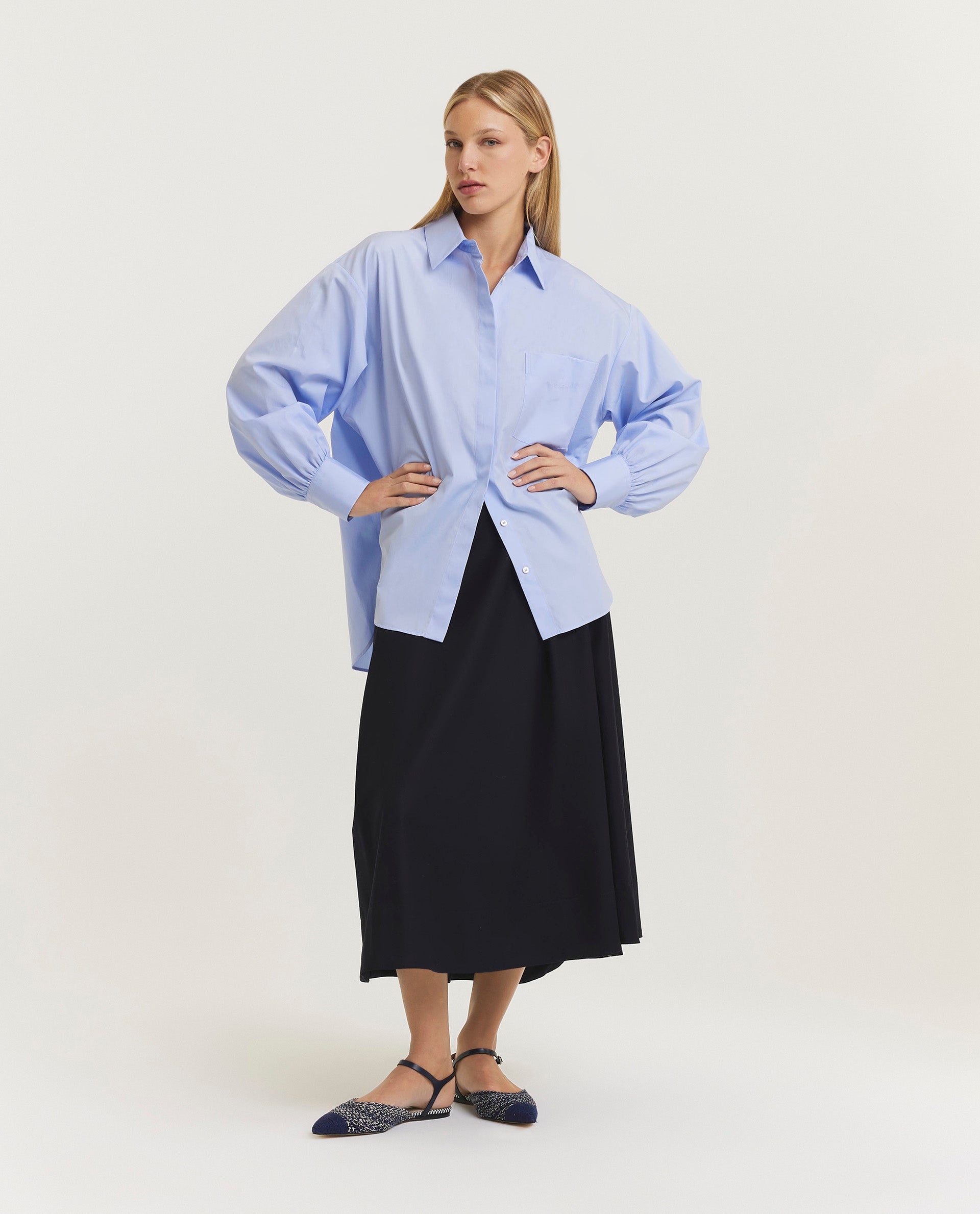 Midi rok - Blauw