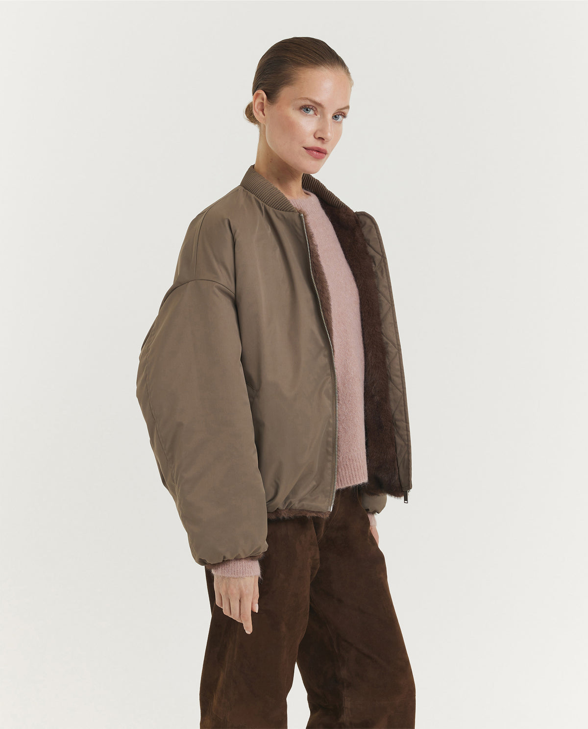 Pearl Reversible Bomber Jacket