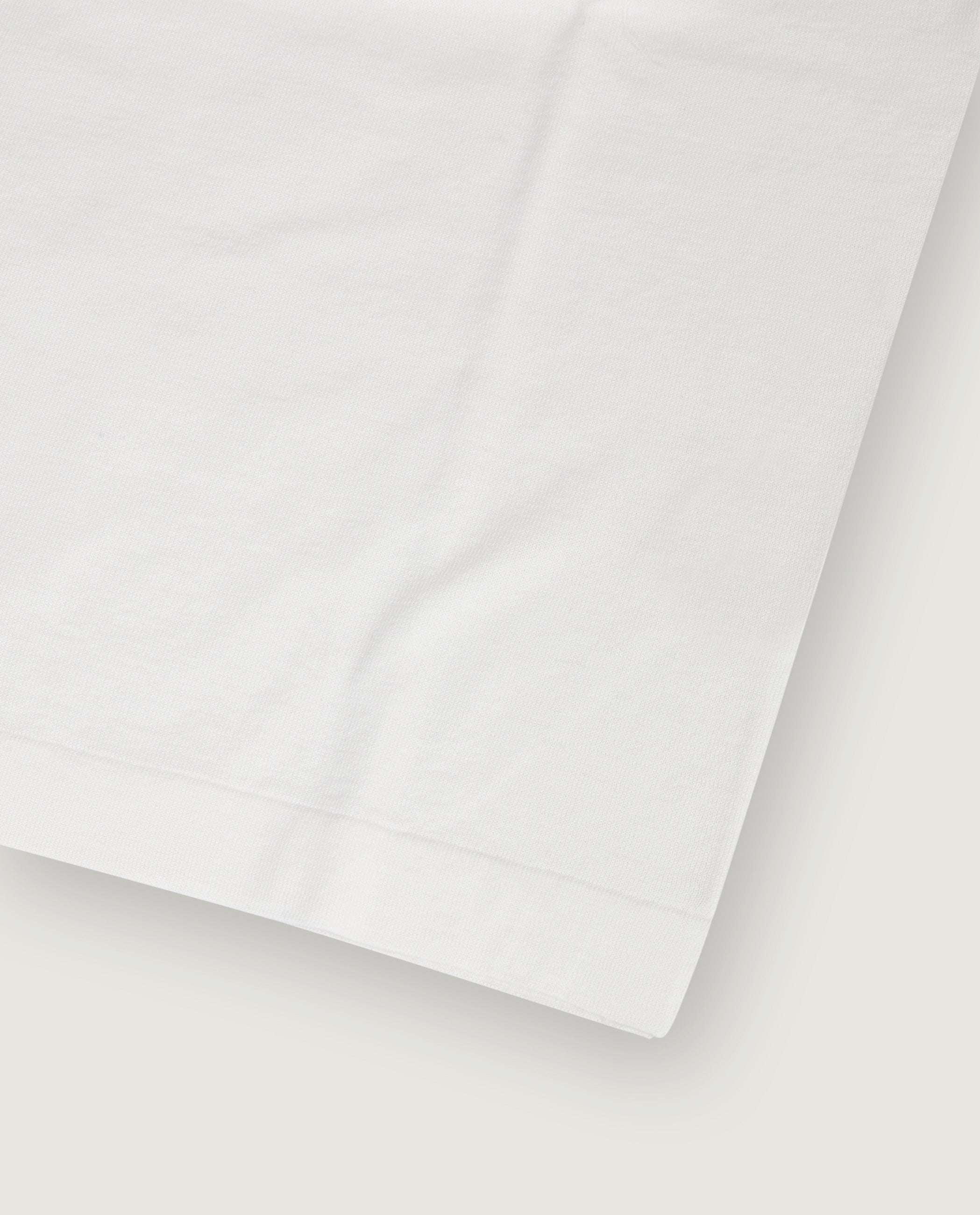 Katoen Zijde T-Shirt - Wit