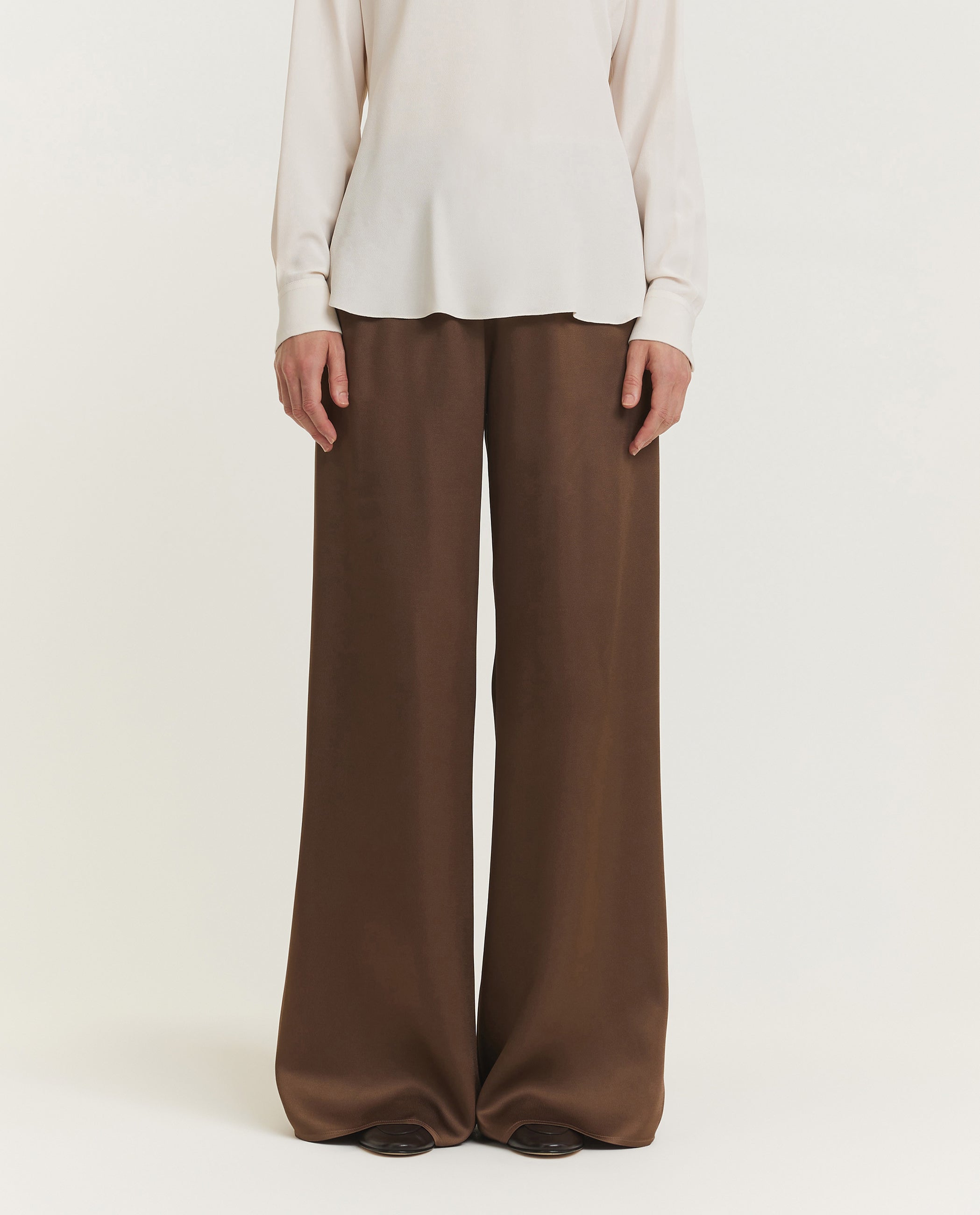 Vloeiende Broek - Bruin