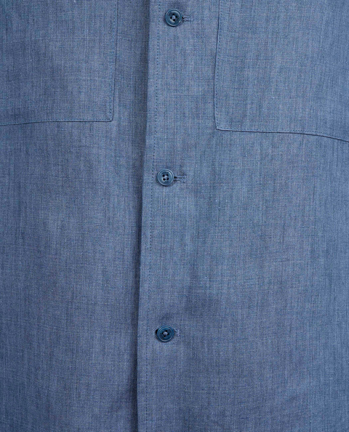 Linnen Overshirt - Blauw