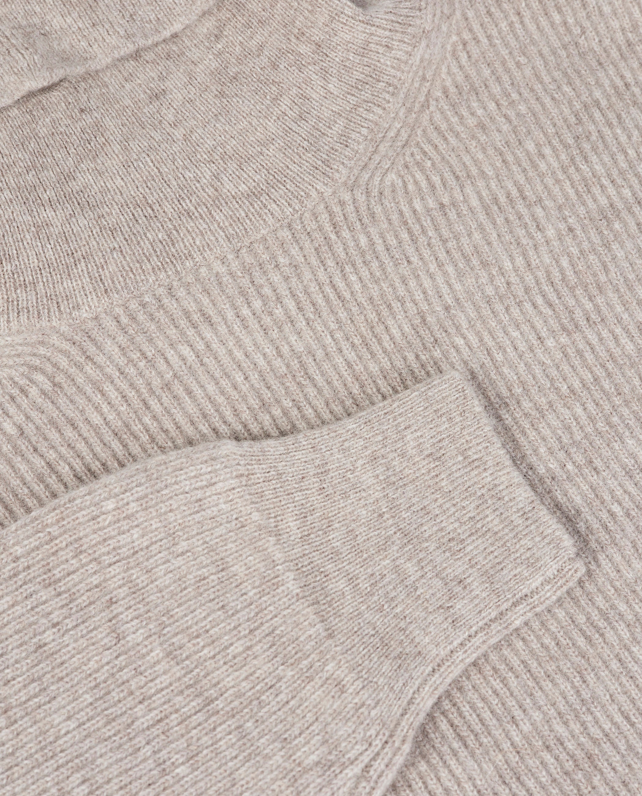 Cashmere Rib Coltrui - Lichtgrijs