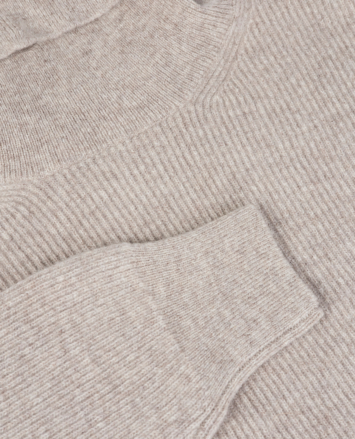 Cashmere Rib Coltrui - Lichtgrijs