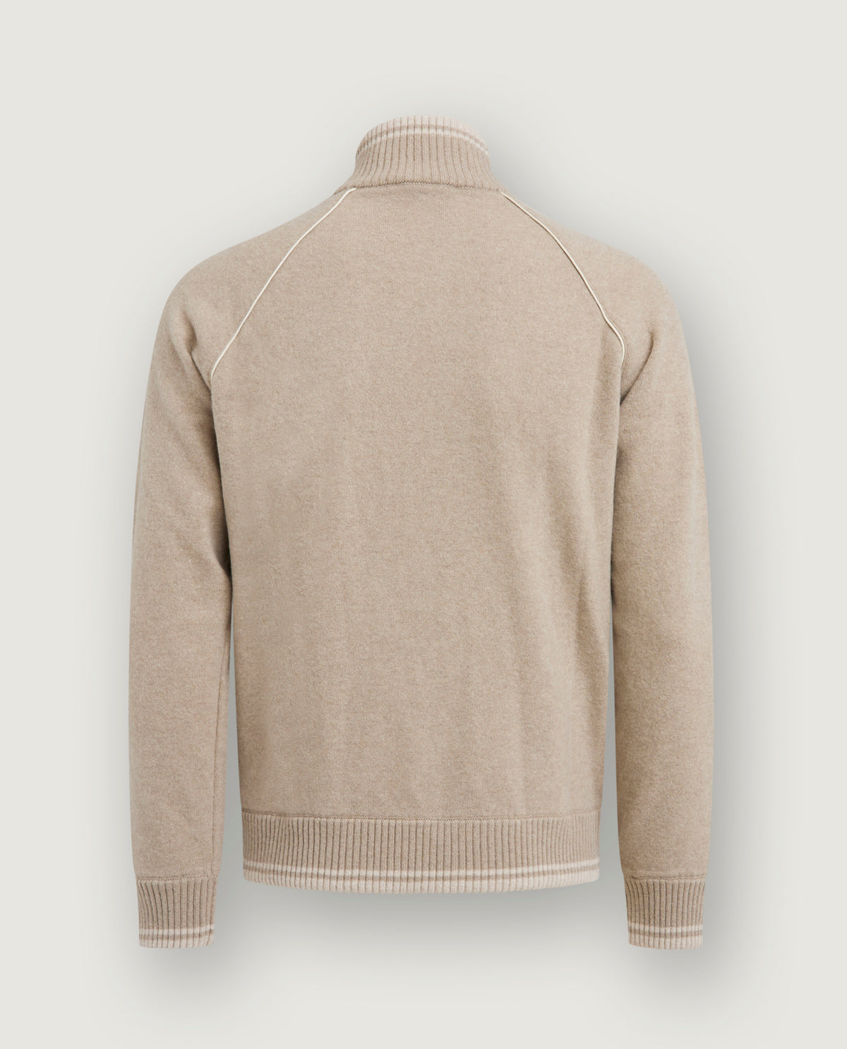 Wol Cashmere Raglan Vest - Lichtbruin