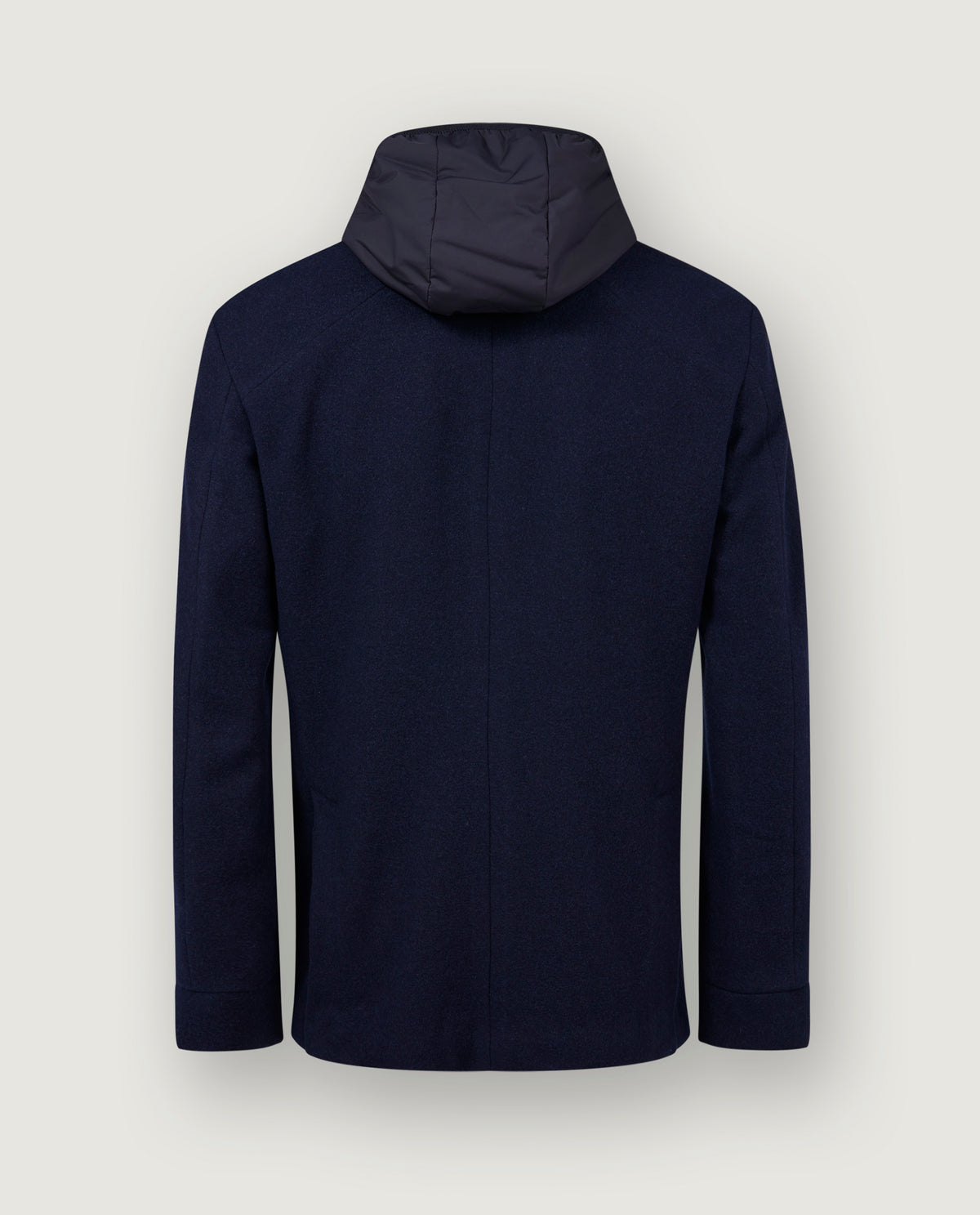 Wollen Hoodie Blazer - Donkerblauw