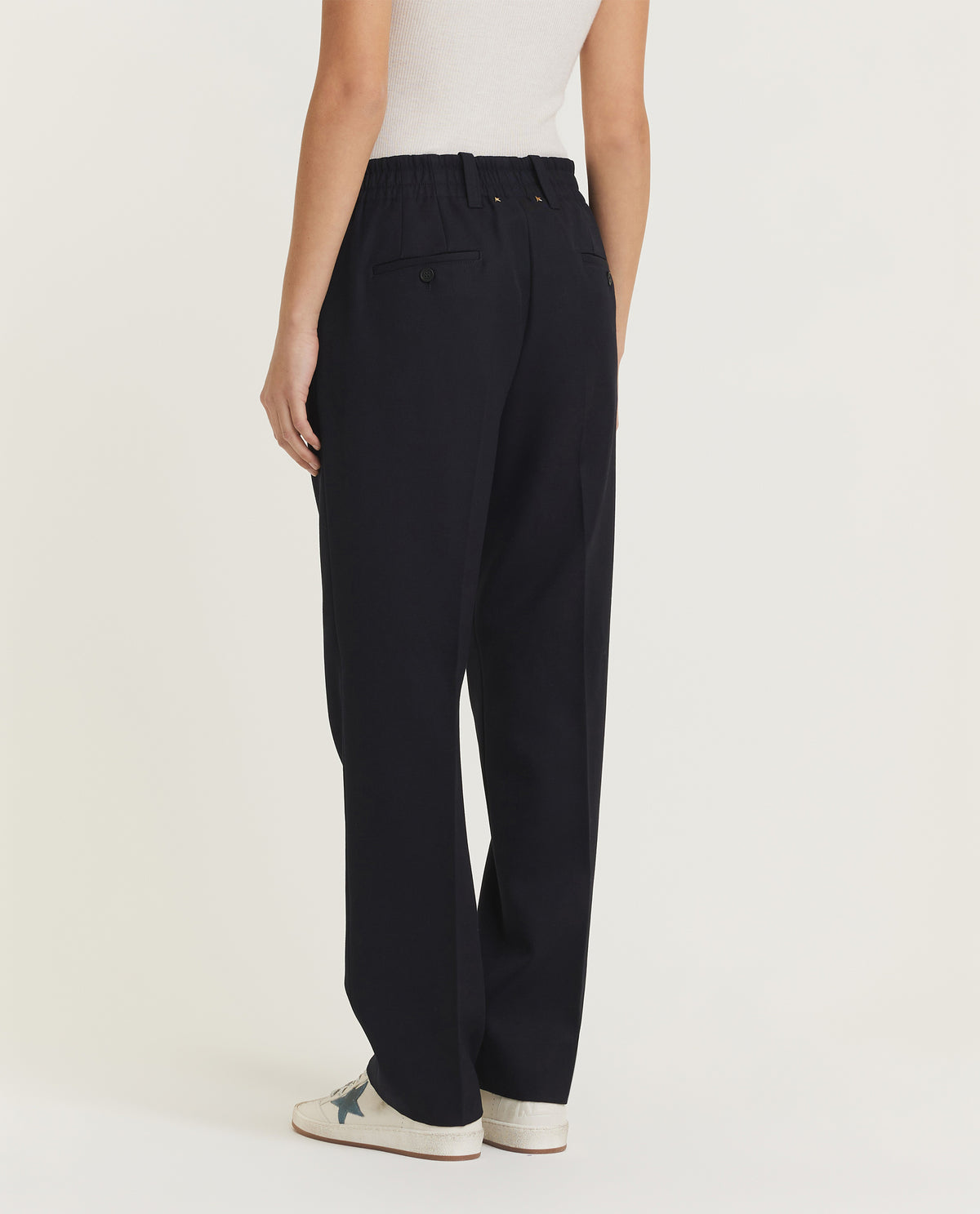 Wool blend trousers