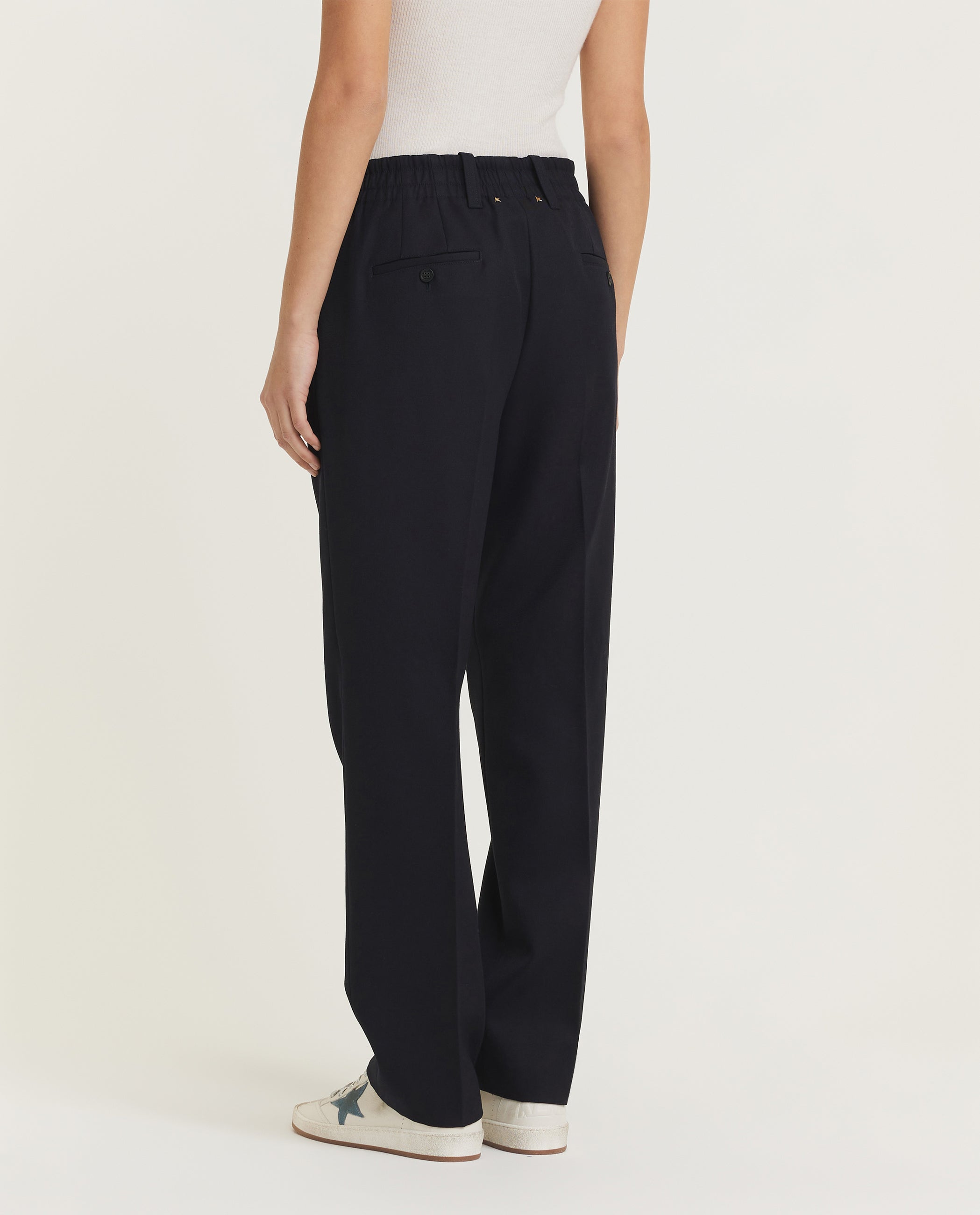 Wool blend trousers