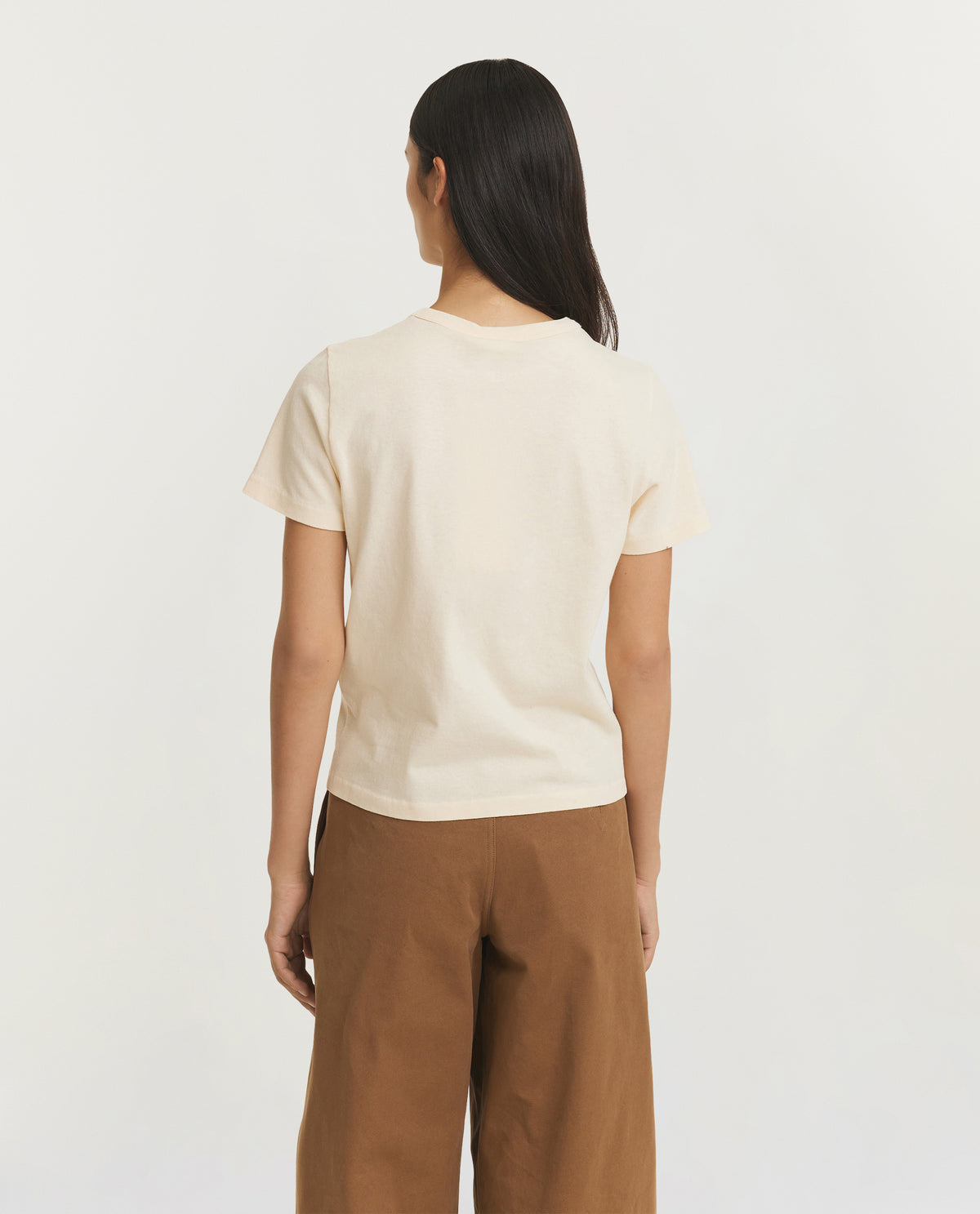 Baby Fit Logo T-Shirt - Ecru