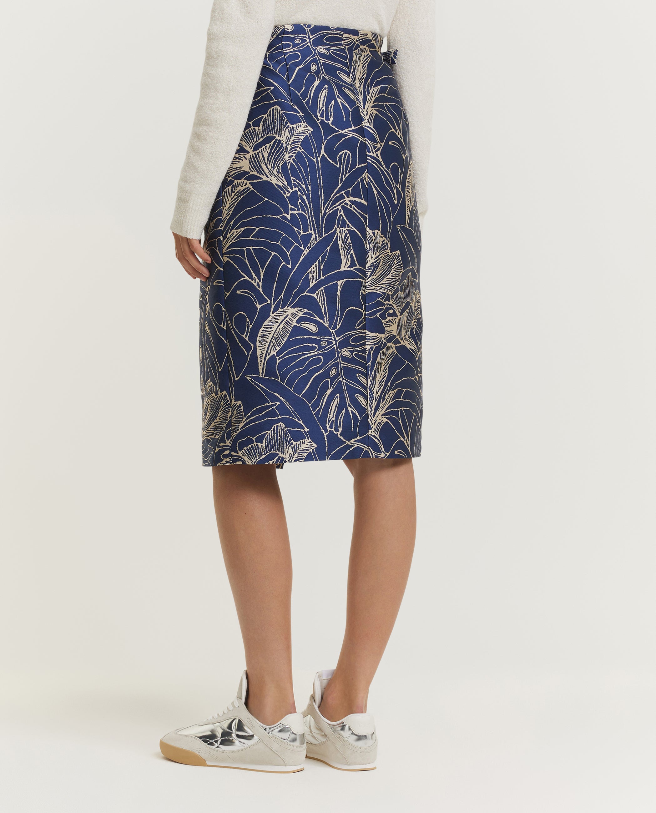 Printed Pencil Skirt