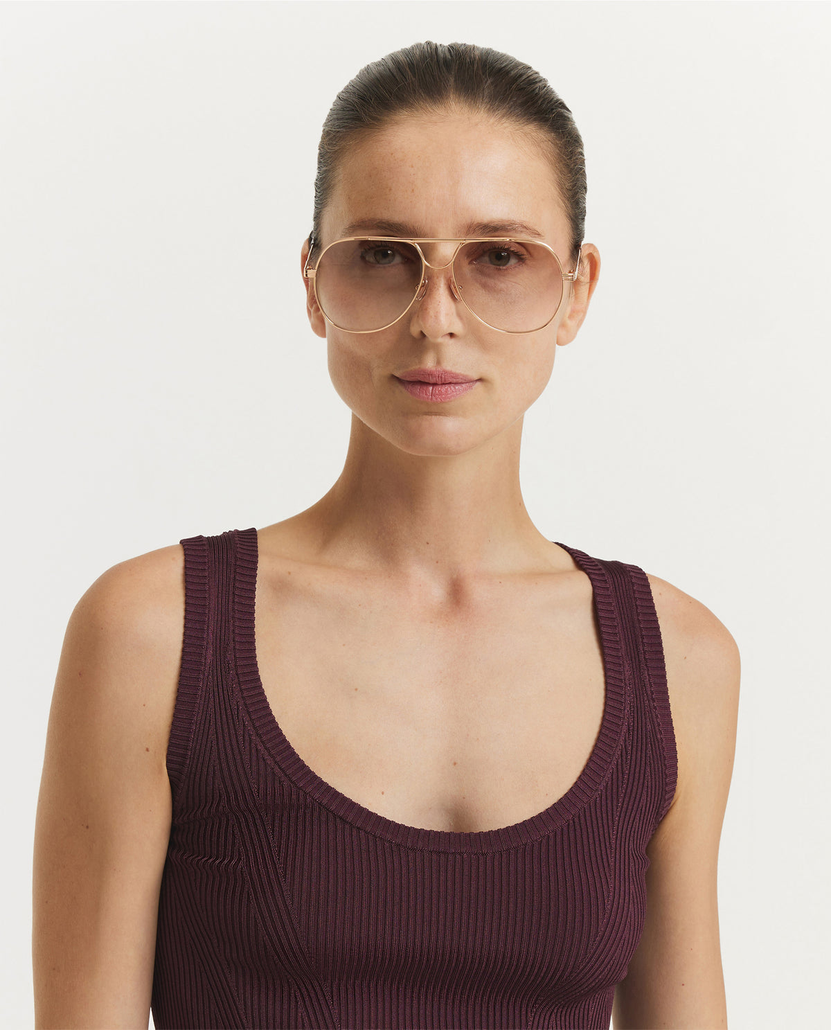 Mouwloze Topaza Top - Paars