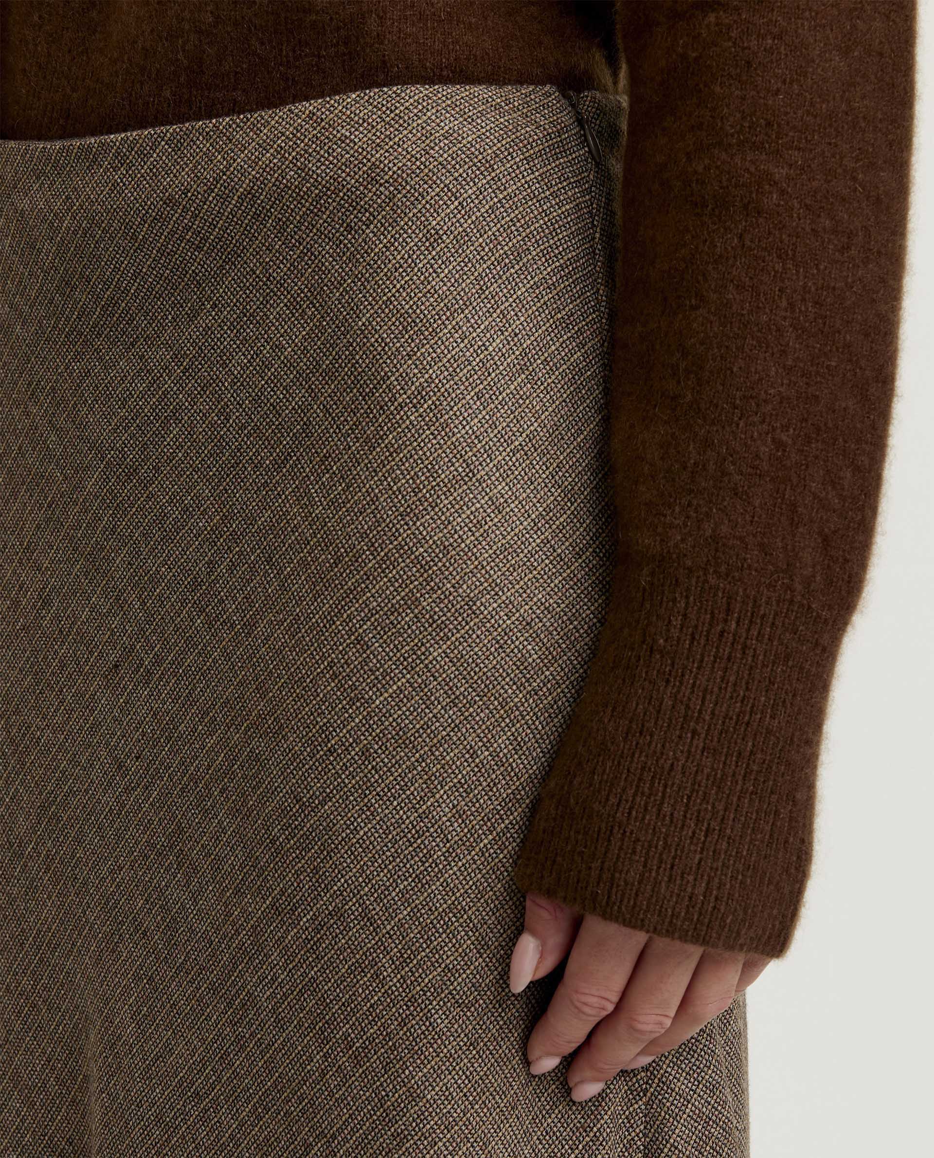 Wool maxi skirt