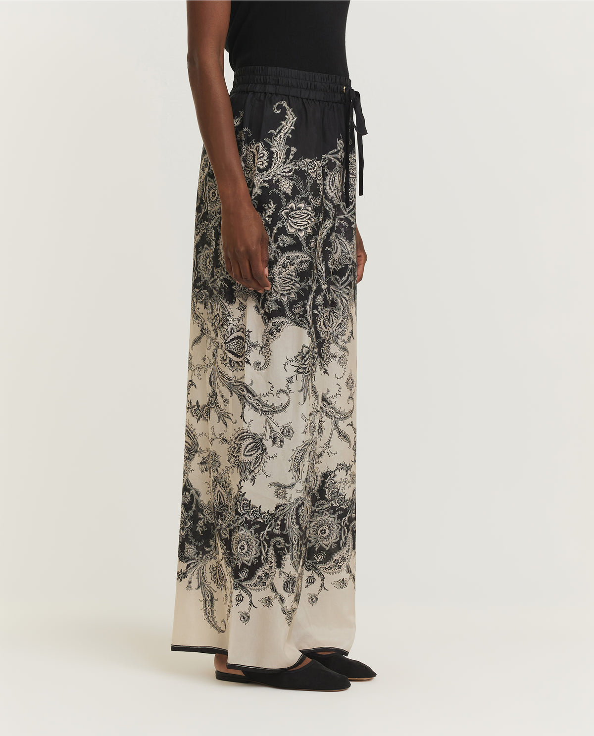 Rhiannon Relaxte Broek - Zwart