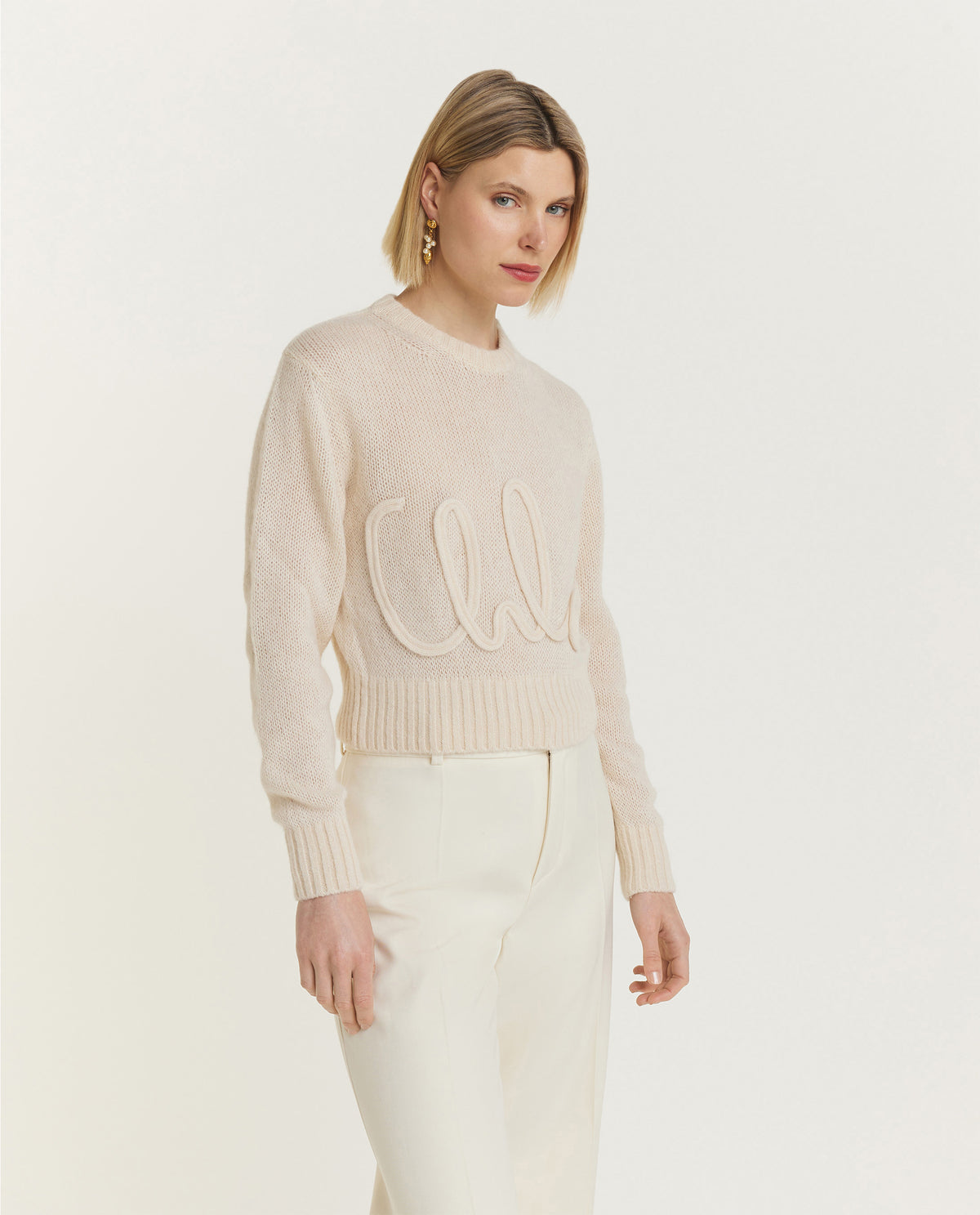 Alpaca Silk Logo Jumper