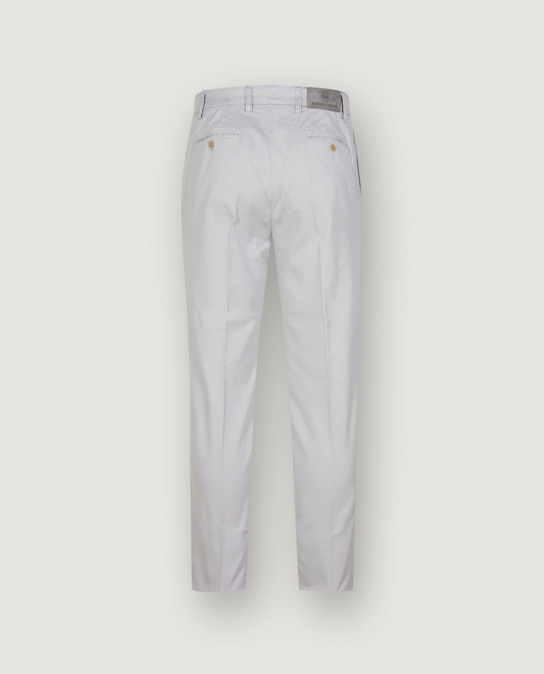 Piece Dyed Singapore Broek - Lichtgrijs