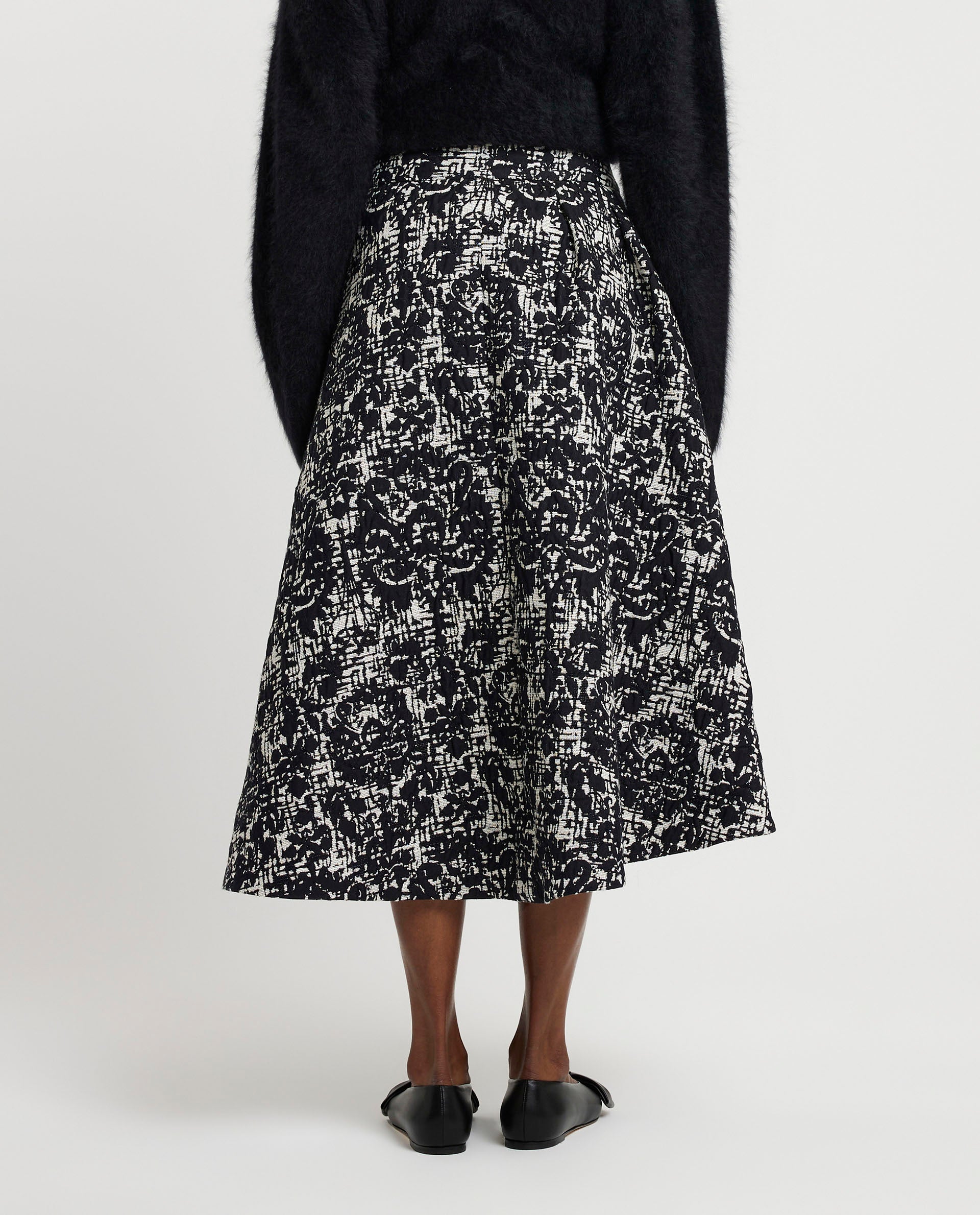 Midi skirt with print
