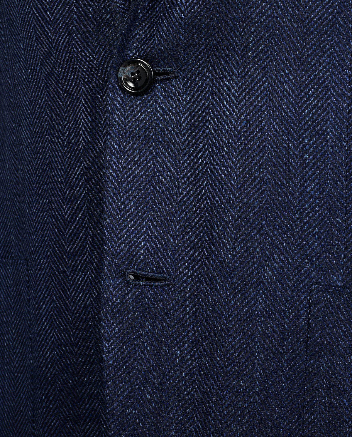 Visgraat Jasje - Blauw