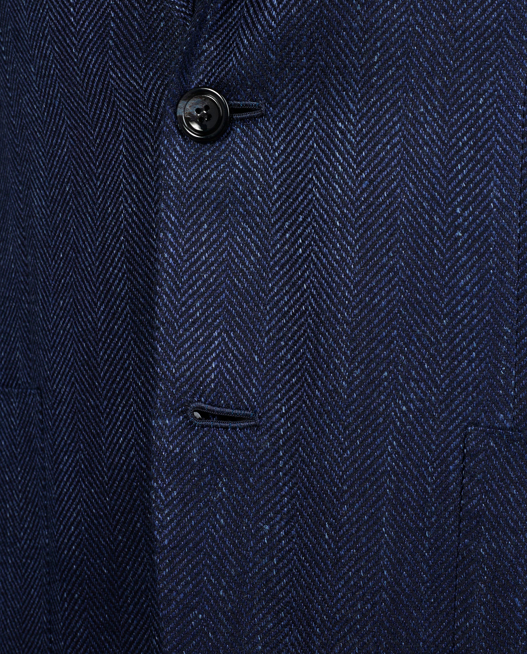 Visgraat Jasje - Blauw