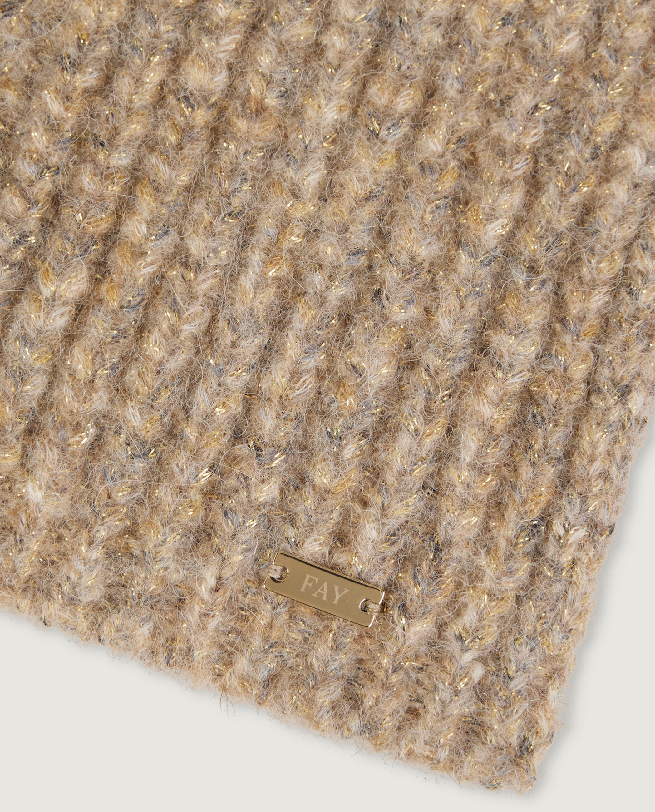 Mélange Alpaca Sjaal - Lichtbruin